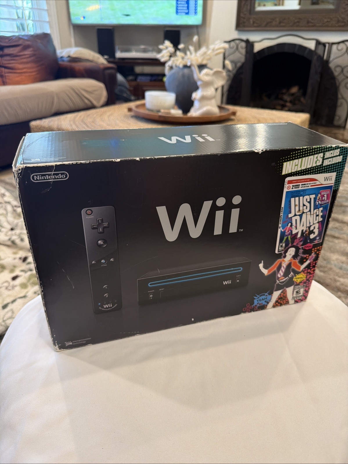 RARE! Nintendo Wii Just Dance 3 Bundle Black Console Target Exclusive In Box!