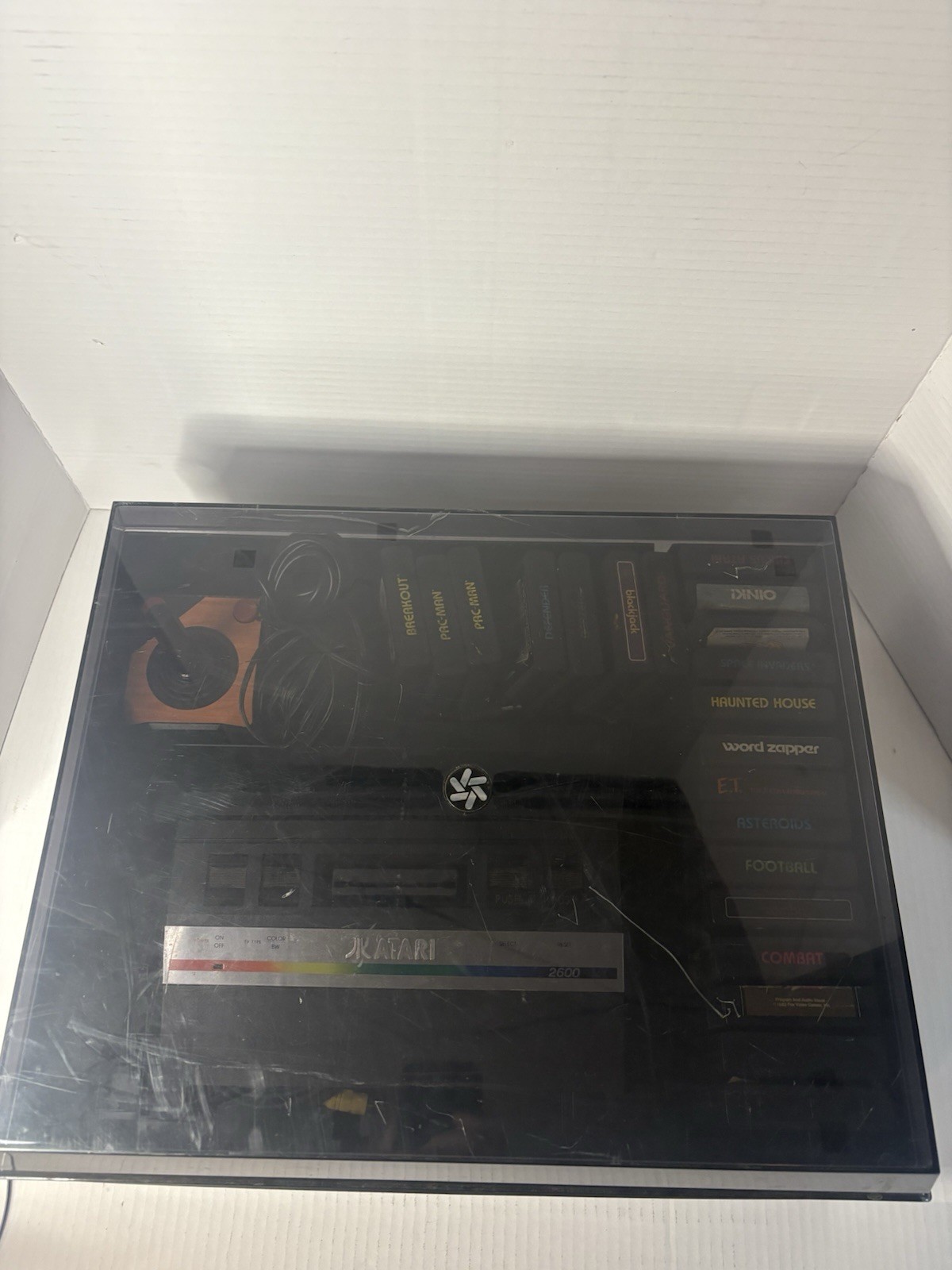Atari 2600 Junior Jr Console System Bundle 12 Games, Joystick And Storage Case.
