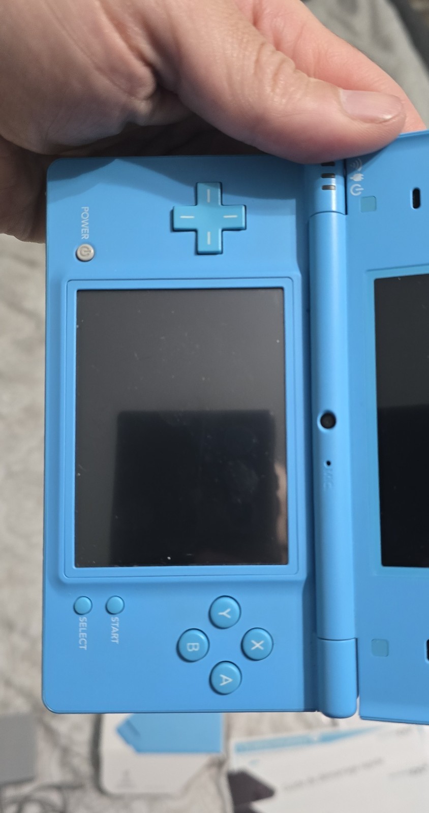 Nintendo DSi Teal Blue Complete Cib Plus Protector And Car Charger