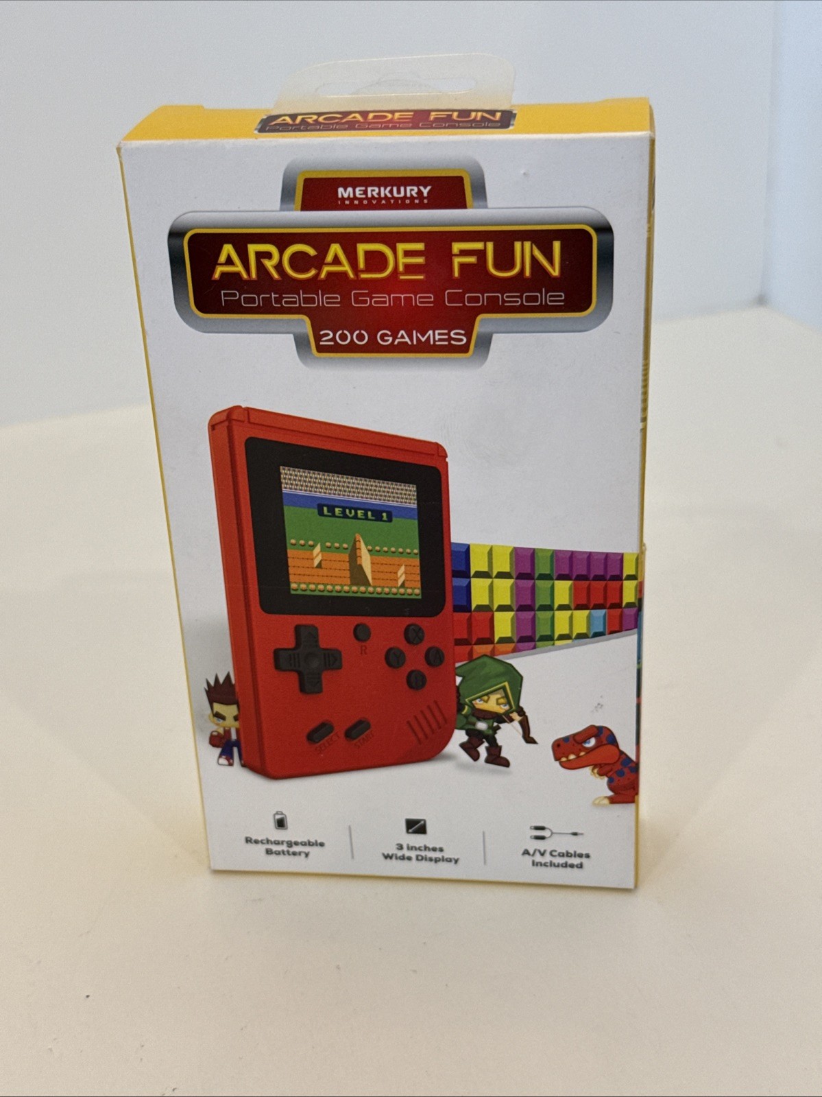 Merkury Innovations Arcade Fun Portable Gaming Console 200 Games Free Shipping