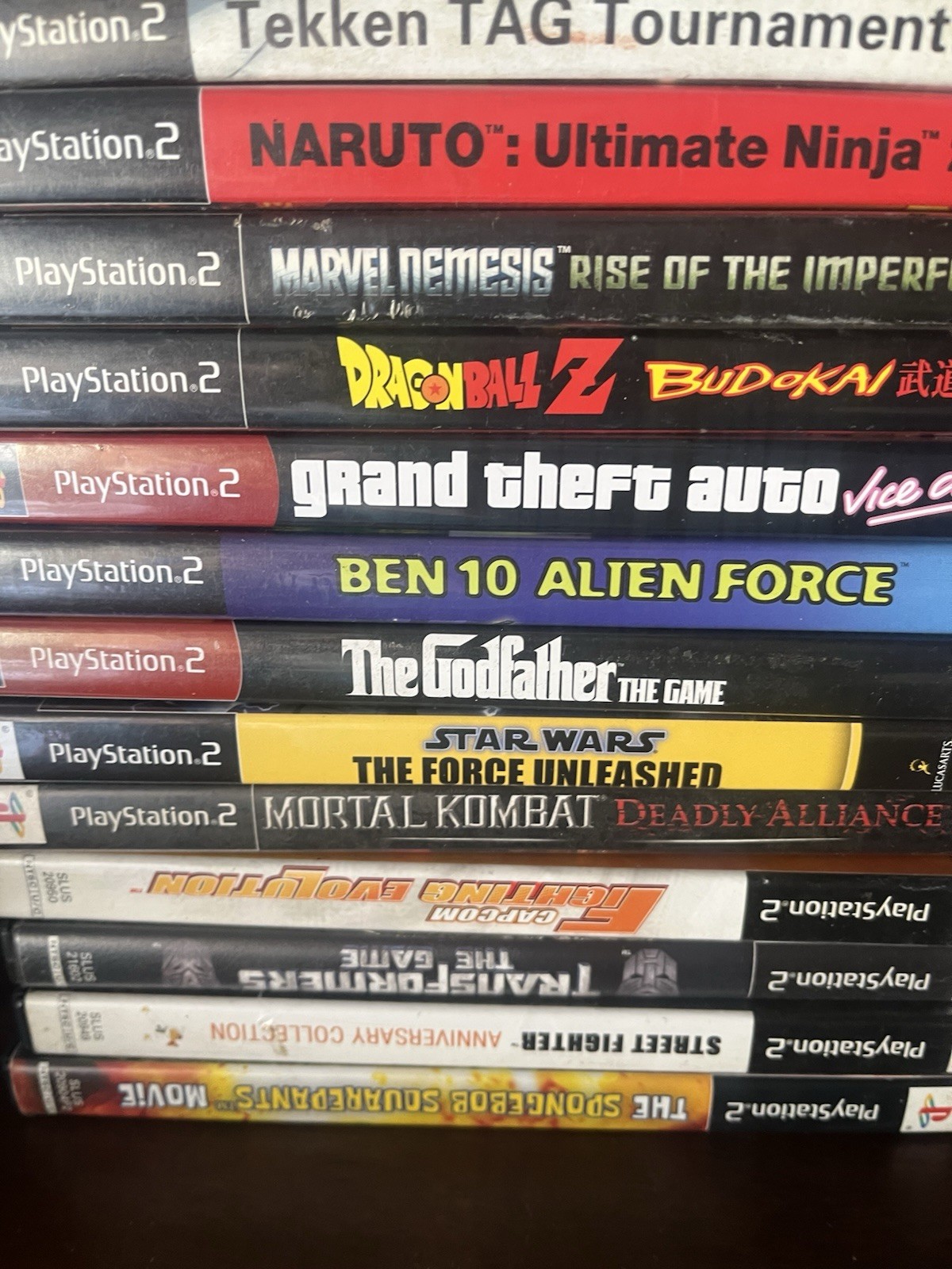Sony PlayStation 2 Fat Console PS2 Bundle with Over 20 Games/ No Controllers