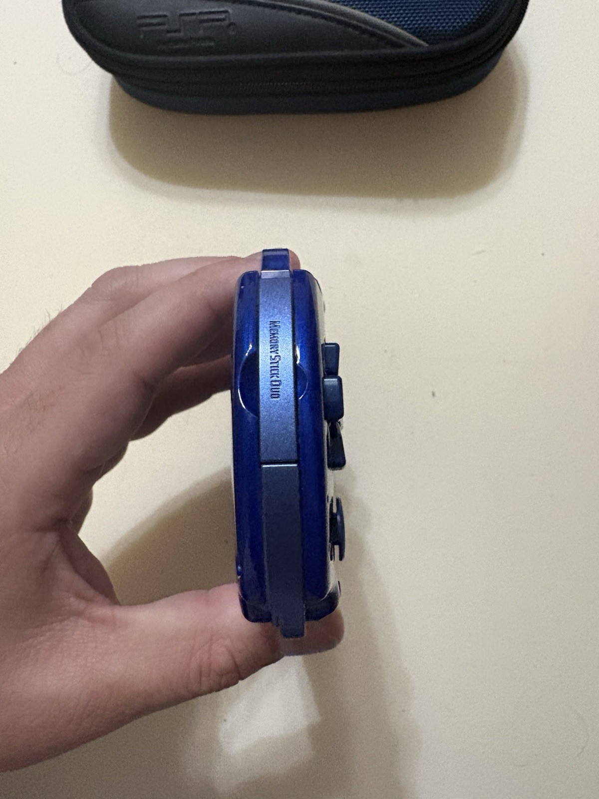 Sony PSP 2001 Metallic Blue Handheld System – Tested and Works With Case