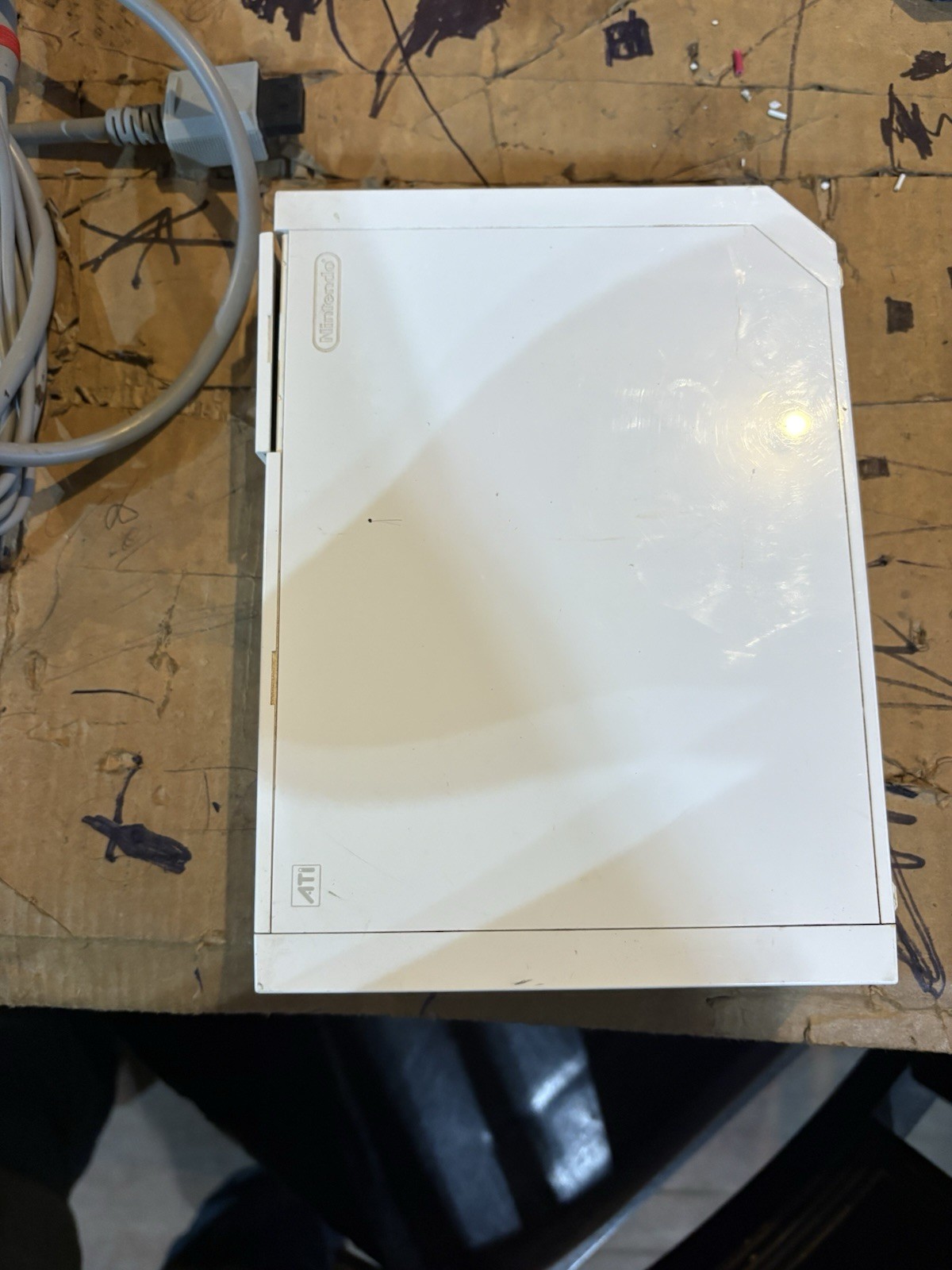 Intended Wii Parts Or Repair Broken Hinge No Controllers / Books