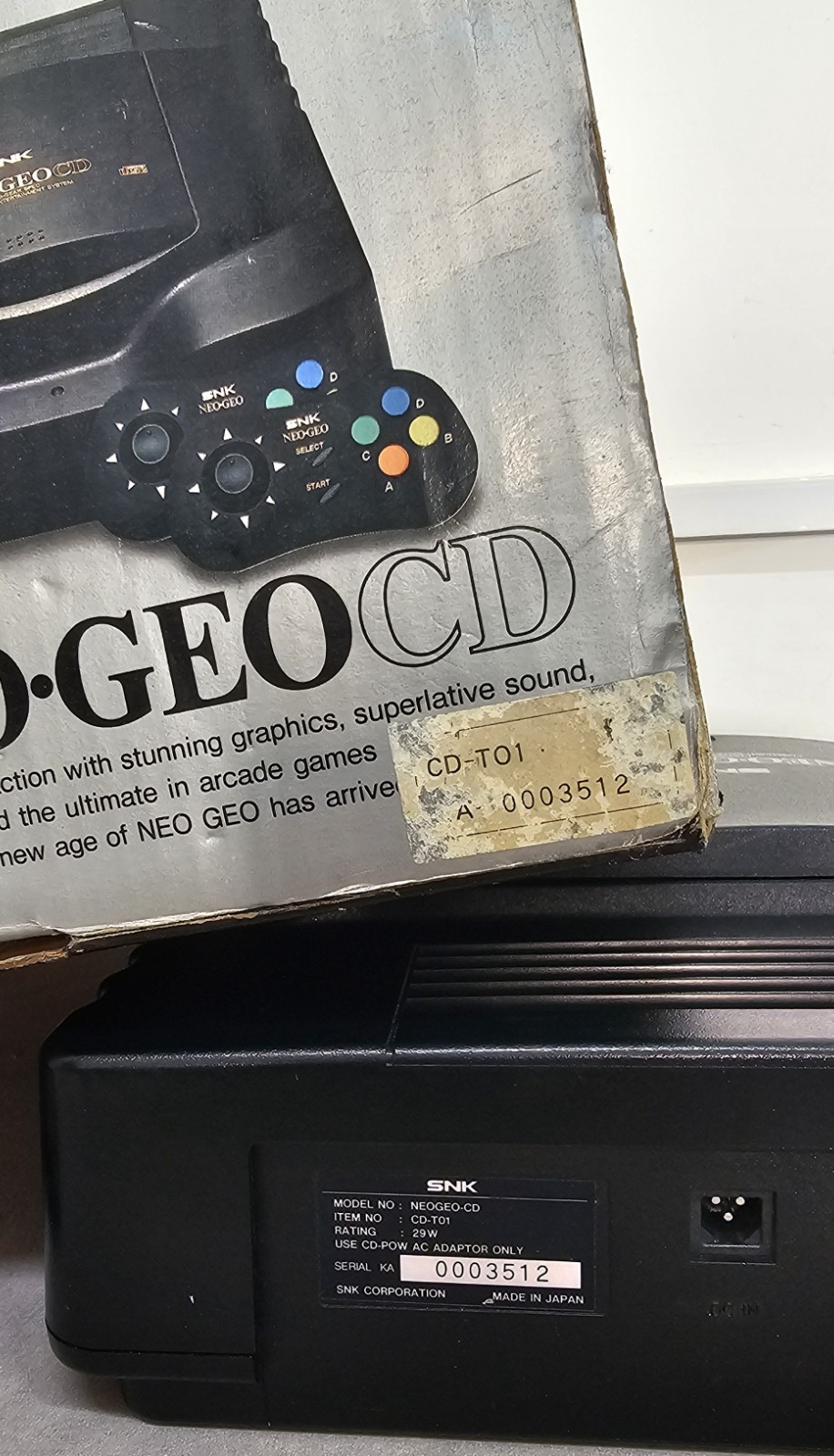 SNK Neo Geo Cd PAL Home Console, Black, RCA Component Connectivity