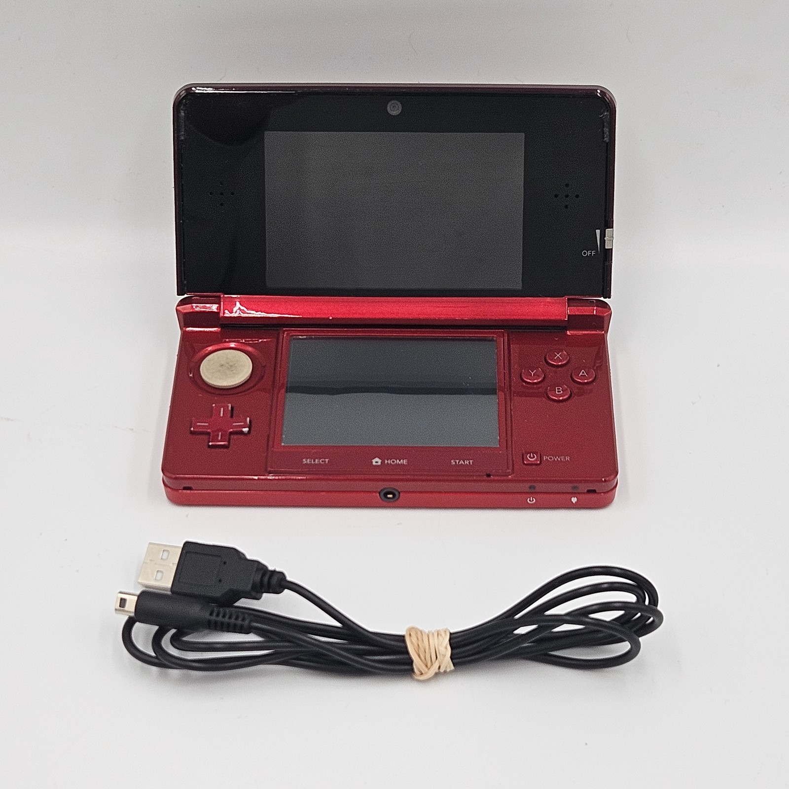 Nintendo 3DS Metallic Red – CTR-001 – Enhanced System – SD + 32GB Micro SD