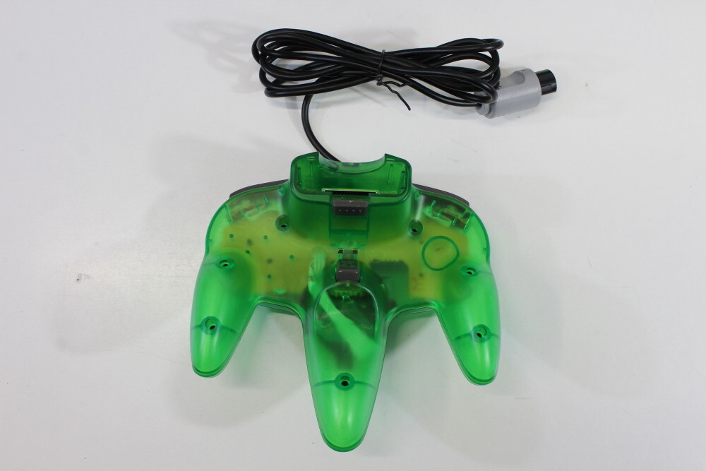 Nintendo 64 Clear Jungle Green Console NTSC REGION FREE N64 Controller AC AV LED