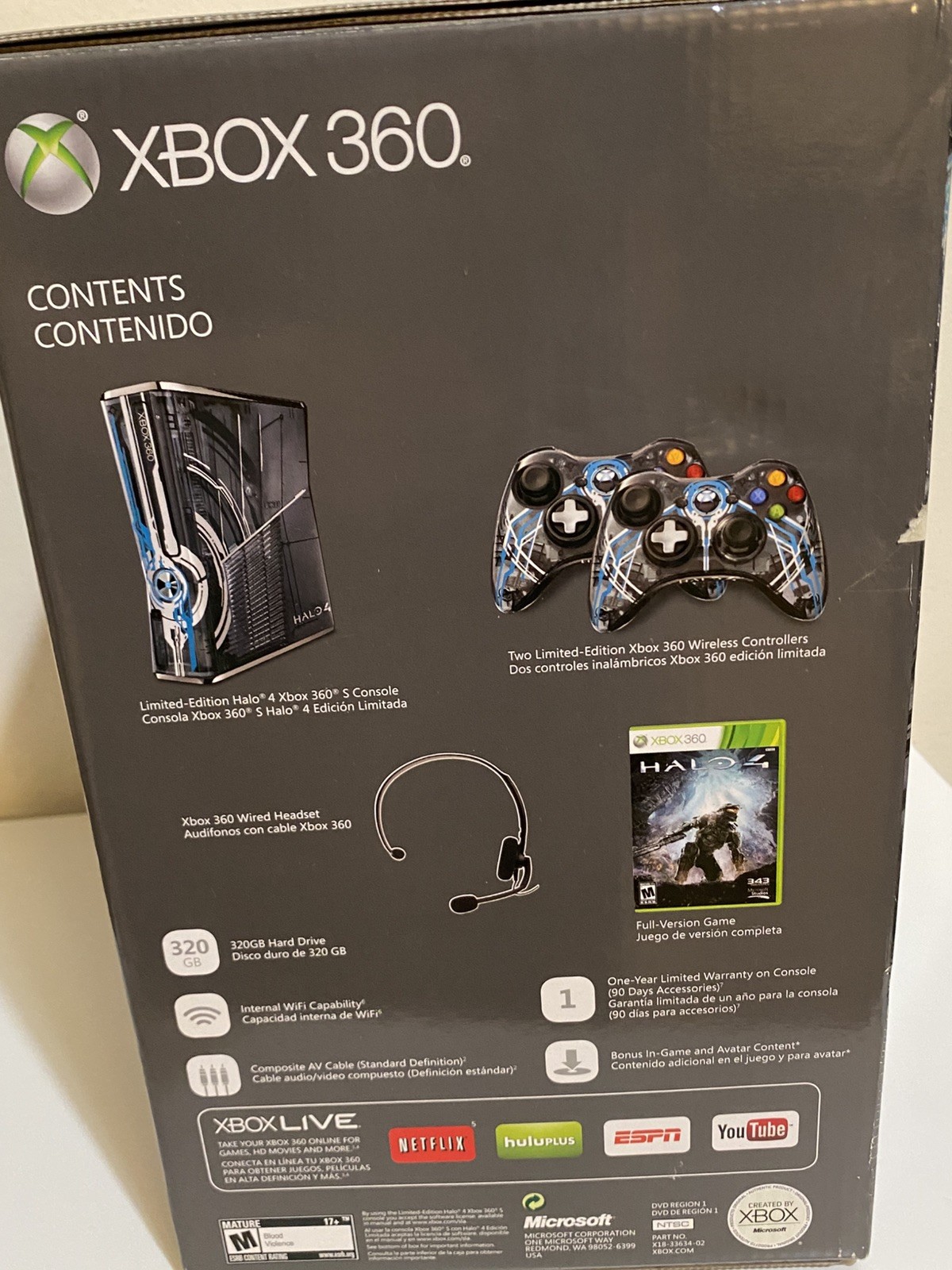 Xbox 360 Halo 4 Limited Edition Console Microsoft New in Packaging NIB sealed