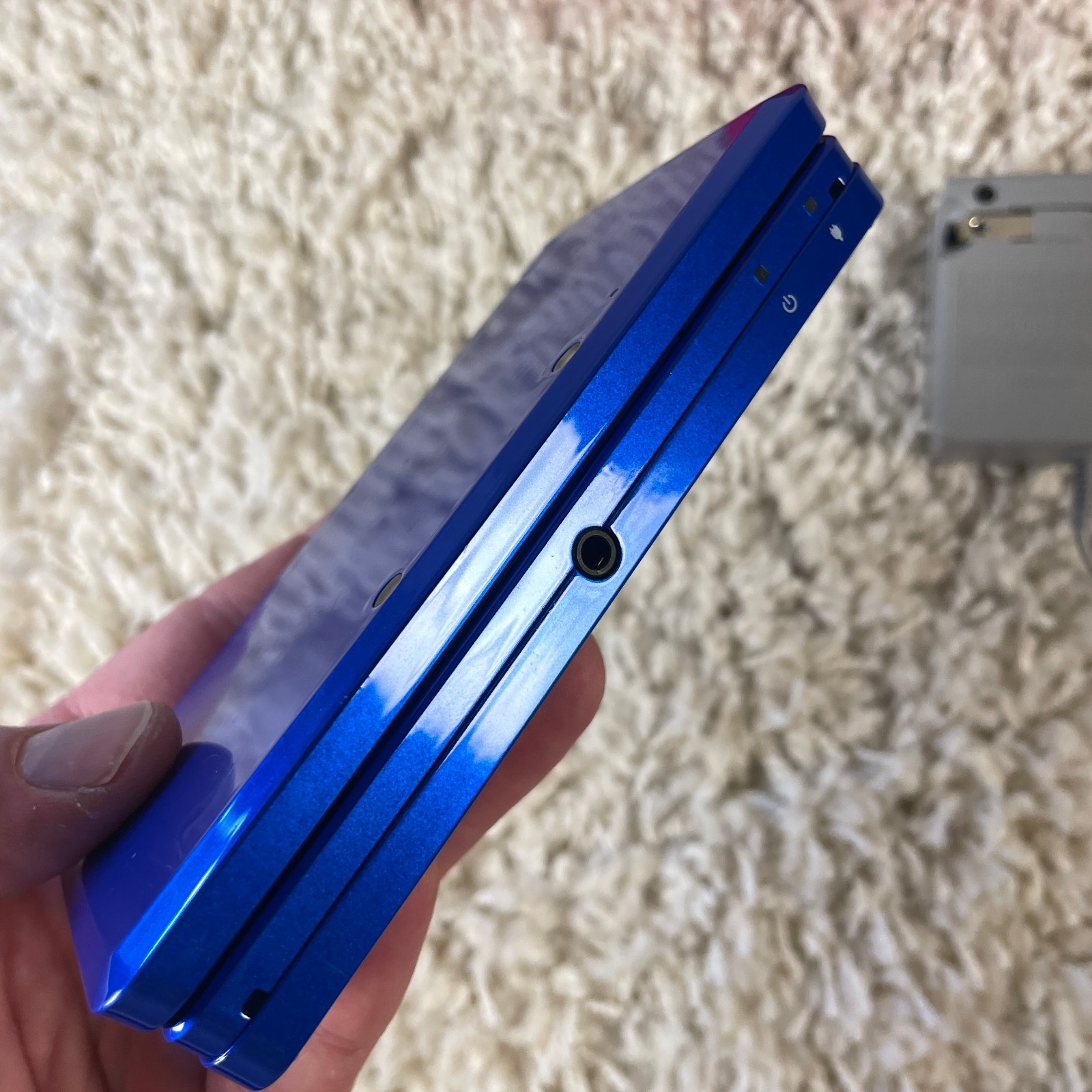 Nintendo 3DS Cobalt Blue Luigi Edition Handheld Handheld Console CTR-001 Tested