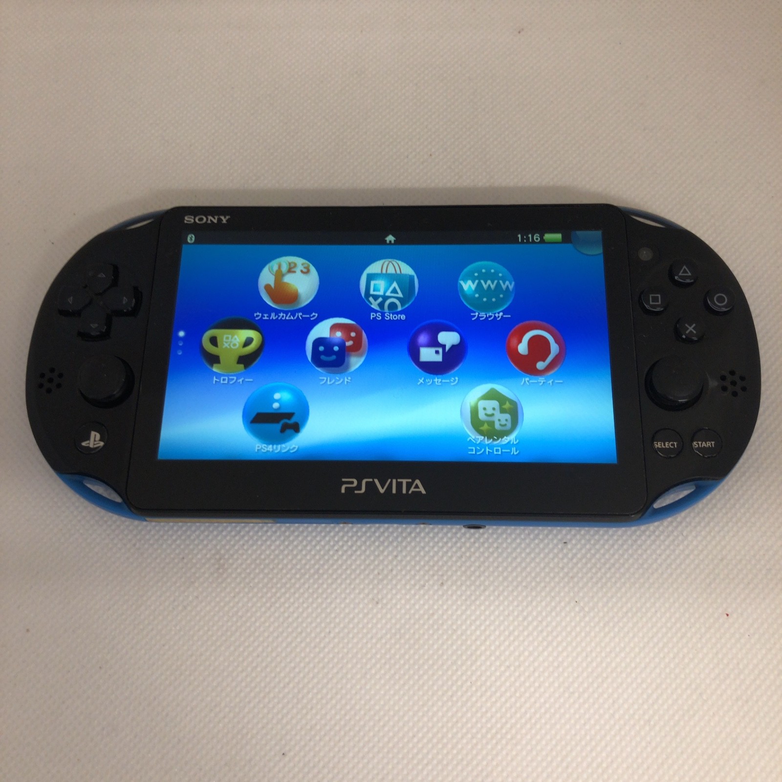 Sony PlayStation PS Vita PCH-2000 Blue Black Used #J372