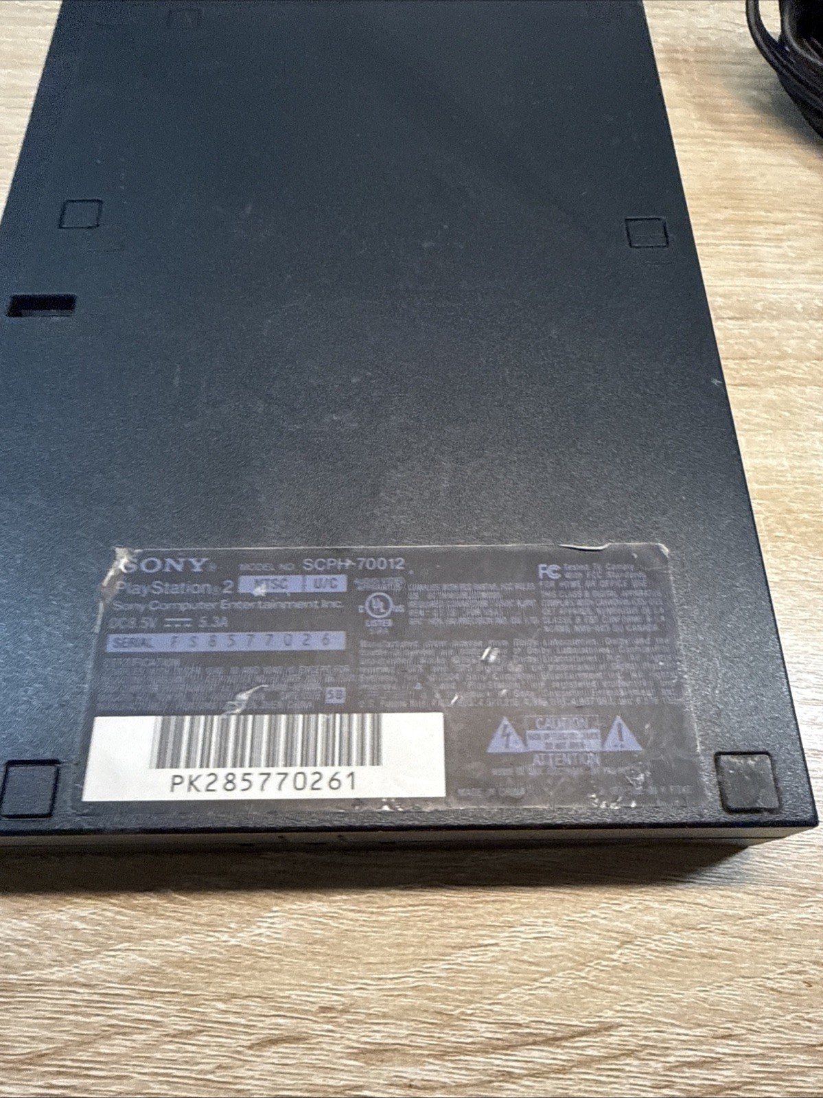 Sony PlayStation 2 Slim SCPH-75001 NTSC-U/C Composite USB DVD Playback TESTED