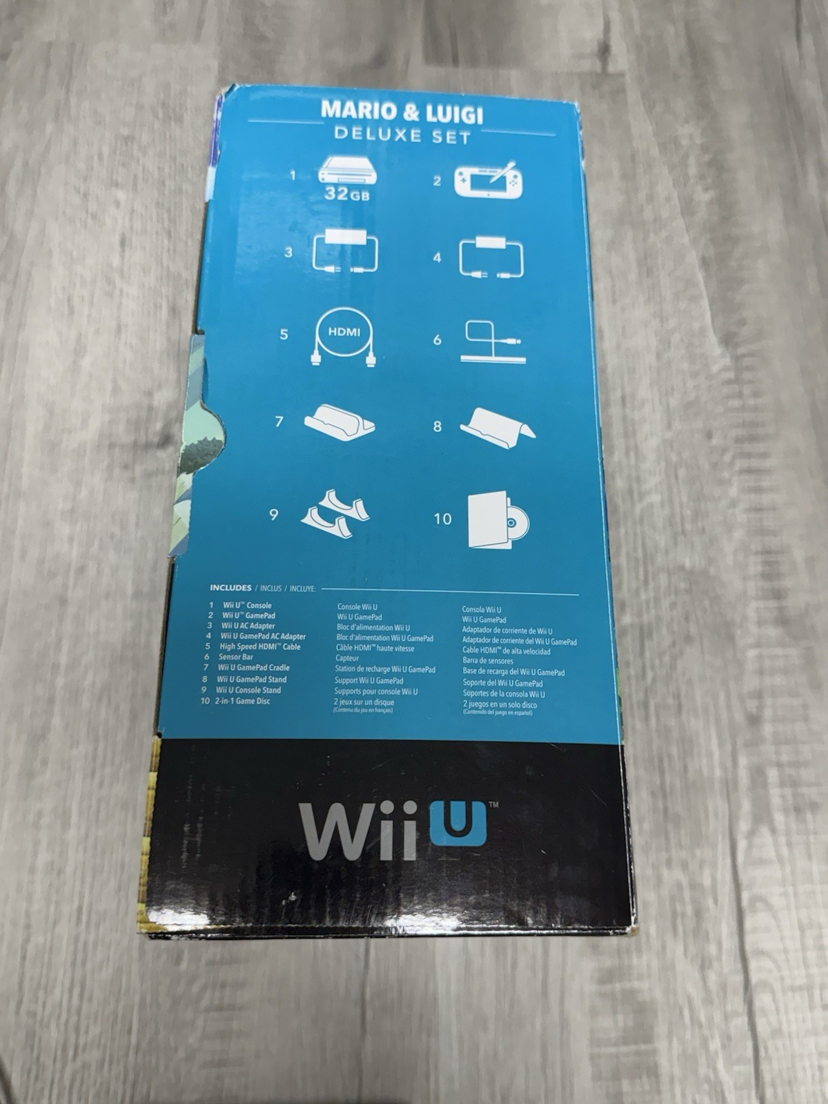 Nintendo Wii U 32GB Mario U & Luigi U Deluxe Set Complete In Box Tested Working