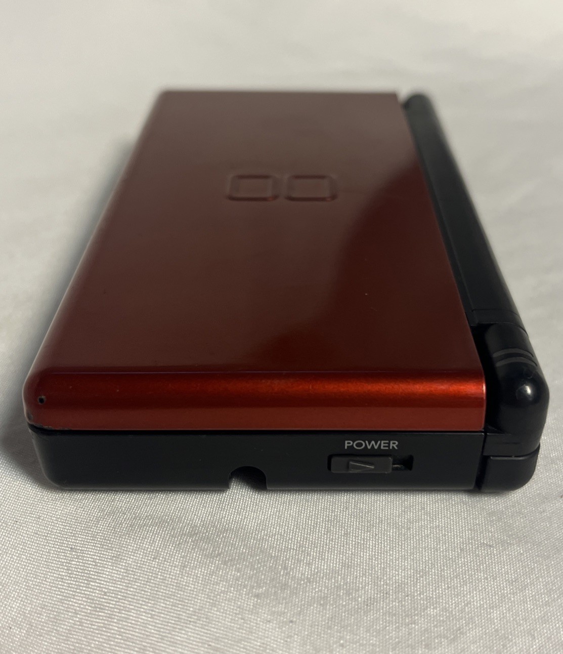 Nintendo DS Lite Handheld Console Red/Black Tested *Needs Stylus*