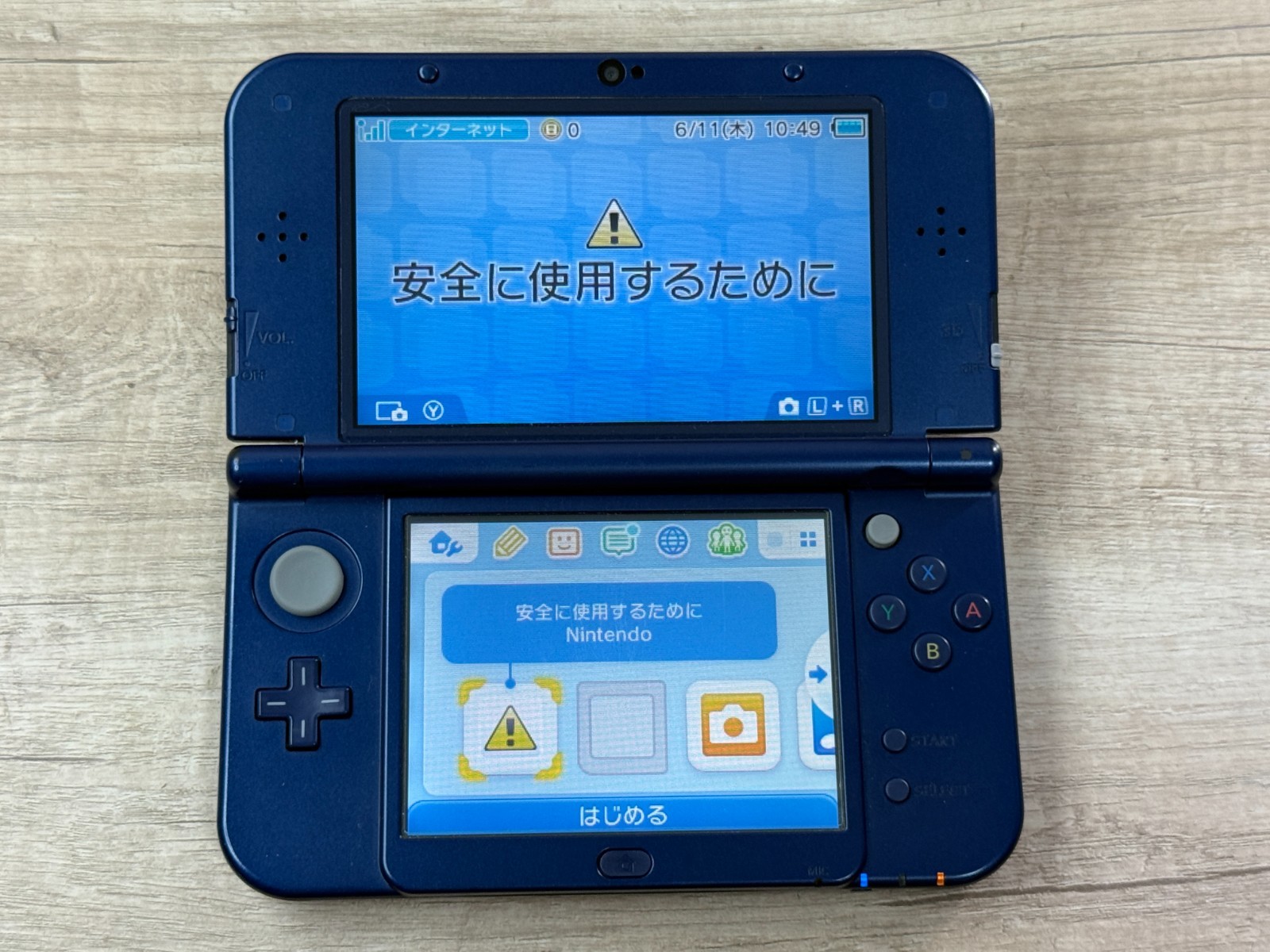 Nintendo New 3DS XL Metallic Blue Console Tested Japan ver D8106