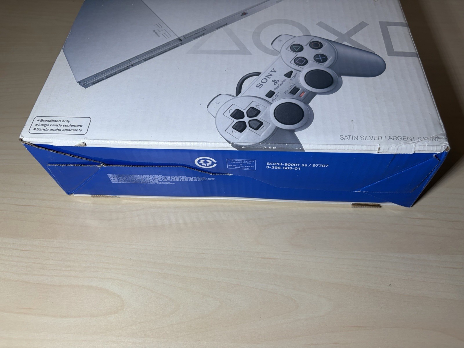Sony PlayStation 2 PS2 Silver Slim Console In Box – SCPH-90001 – New Controller