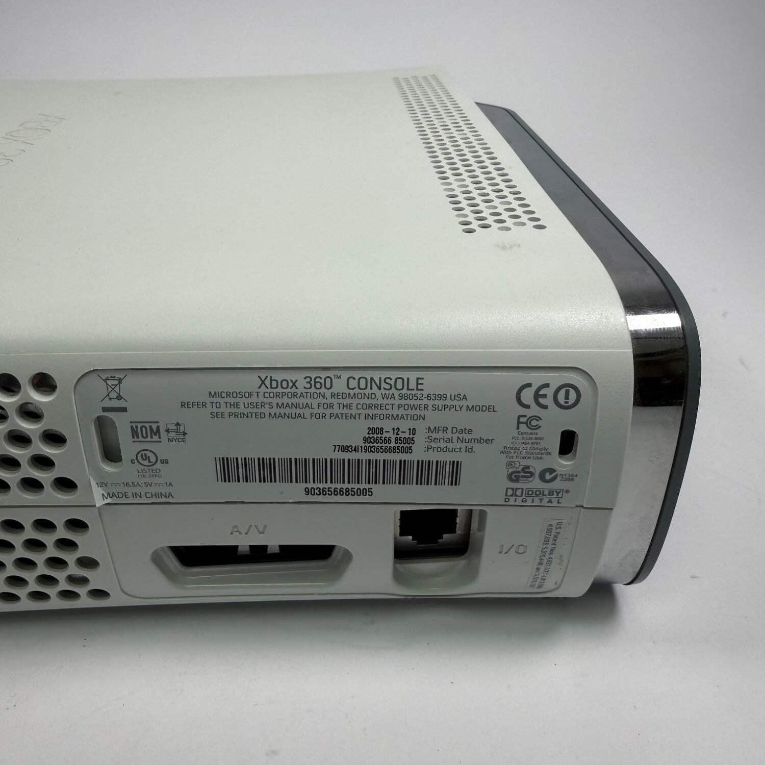 Broken Microsoft Xbox 360 120GB RED RING