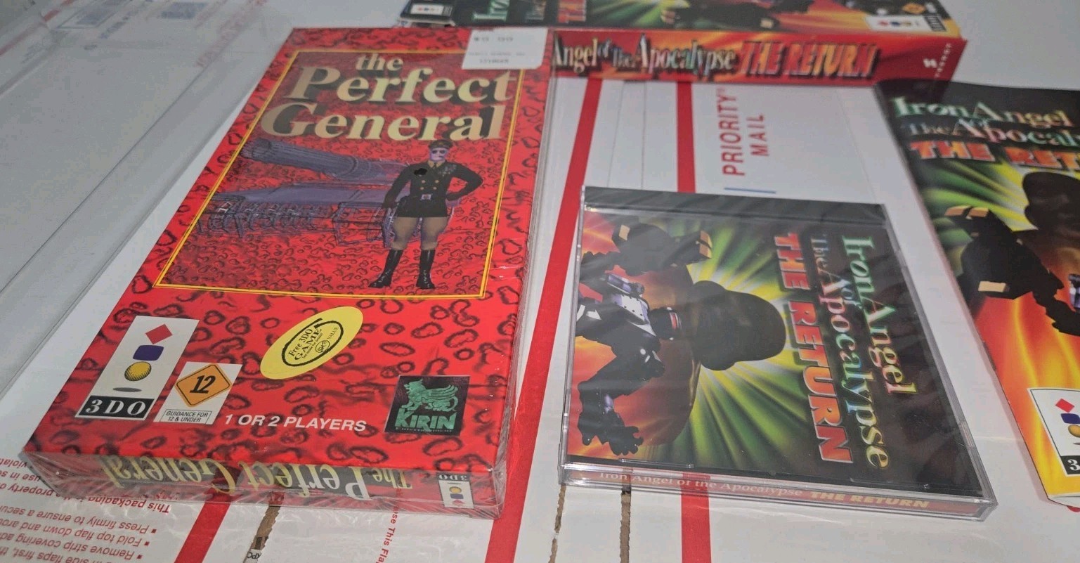 5 3DO Games Including NEW SEALED The Perfect General, Iron Angel New Cd Sealed