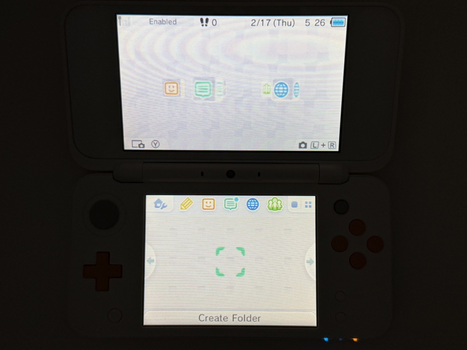 (USA) New Nintendo 2DS XL Console White/Orange – Tested 4GB SD Card with charger