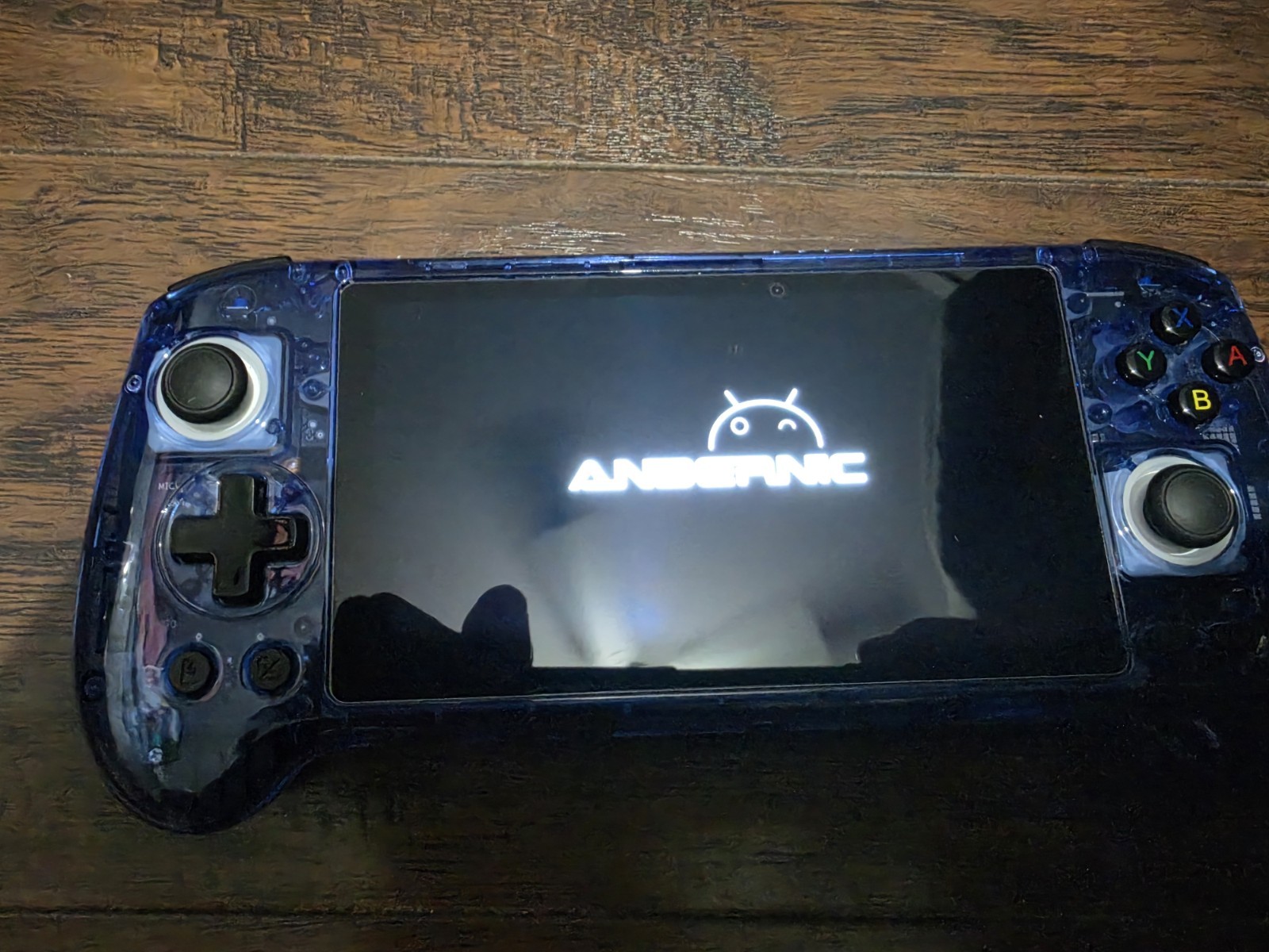 Anbernic RG556 Handheld Game Console Transparent Blue + 256 Gb SD Card