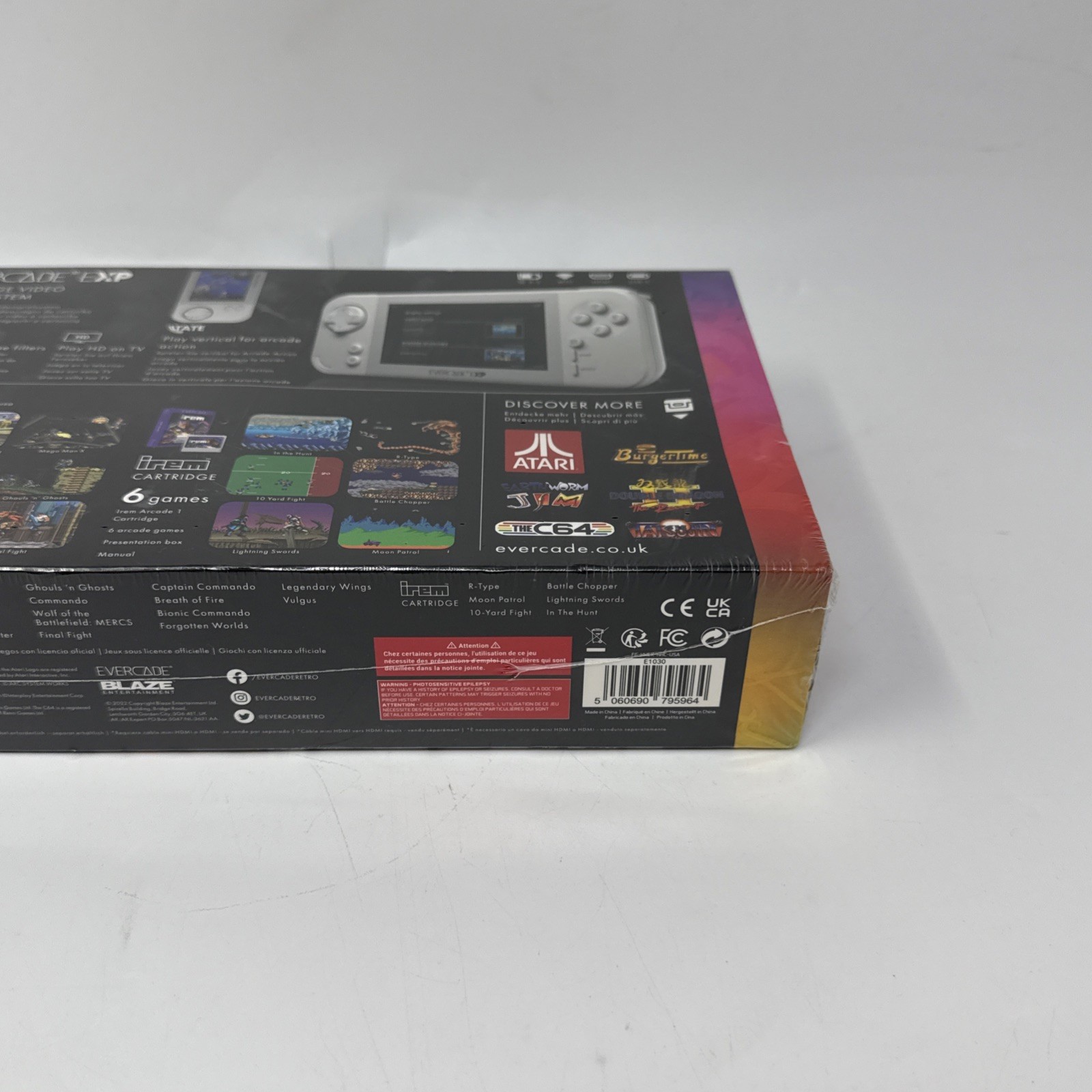 Blaze Evercade EXP Handheld Video Game System Console w/ Capcom Games New Sealed