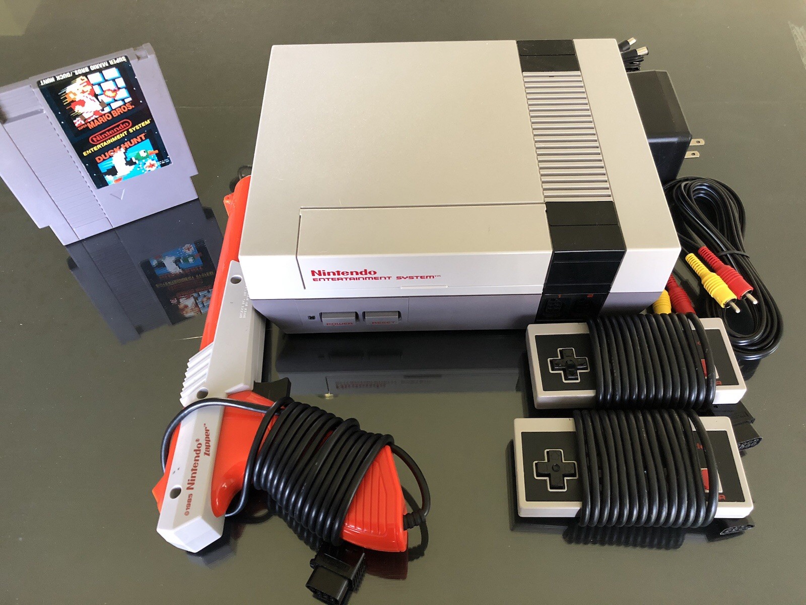 NINTENDO NES Console System Bundle Games Super Mario 1 2 3 SHIPS SAME DAY