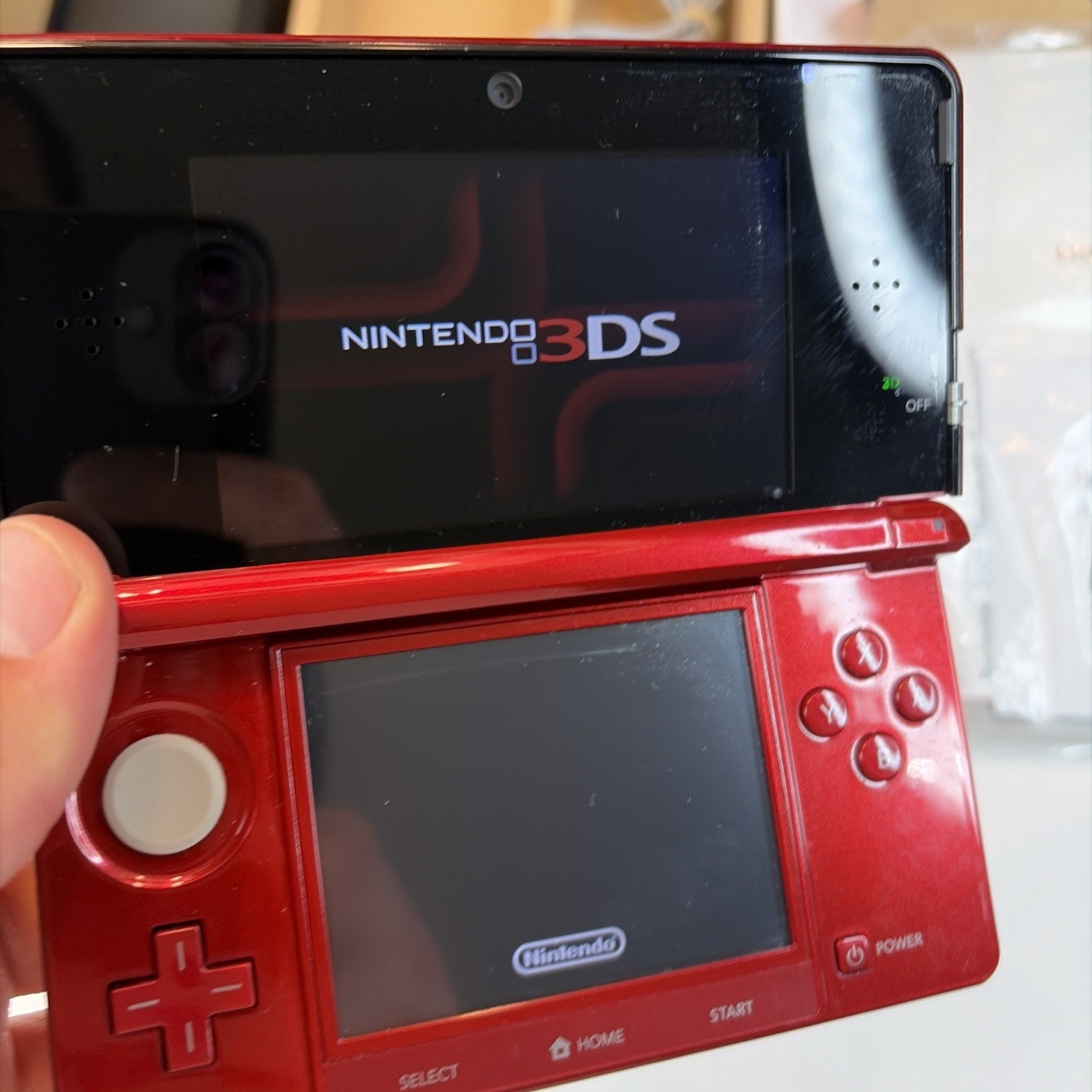 Nintendo 3DS Handheld System (CIB) – Flame Red US Model Complete Box CIB