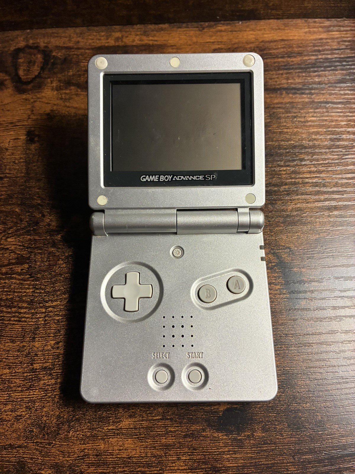 Nintendo Game Boy Advance SP Silver Console (AGS-001) OEM Charger & Case Bundle