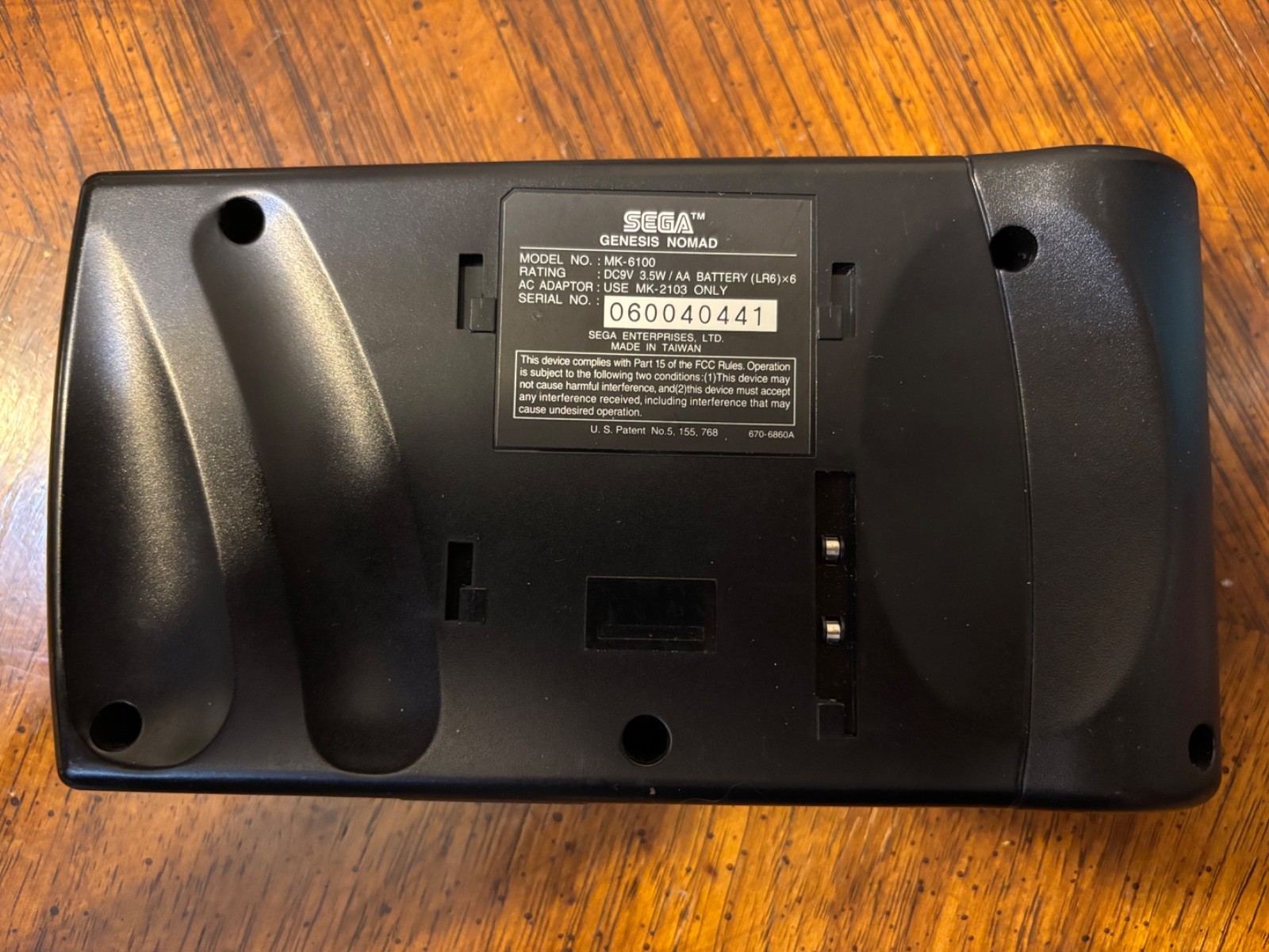 Sega Genesis Nomad Handheld Console With Battery Pack No Charger
