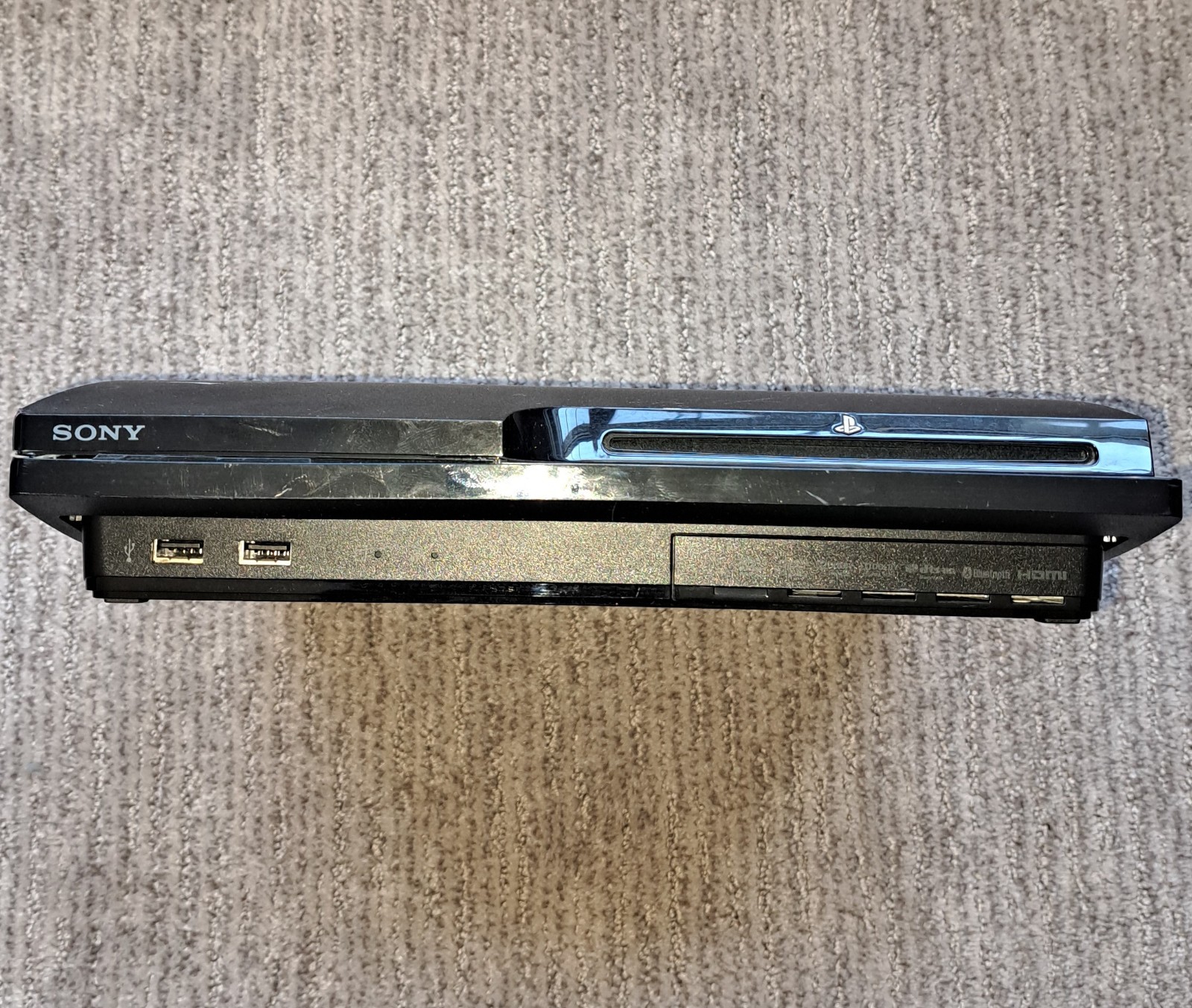 Sony PlayStation 3 – PS3 Slim 160GB Black Console – CECH-2501A- For Parts/Repair