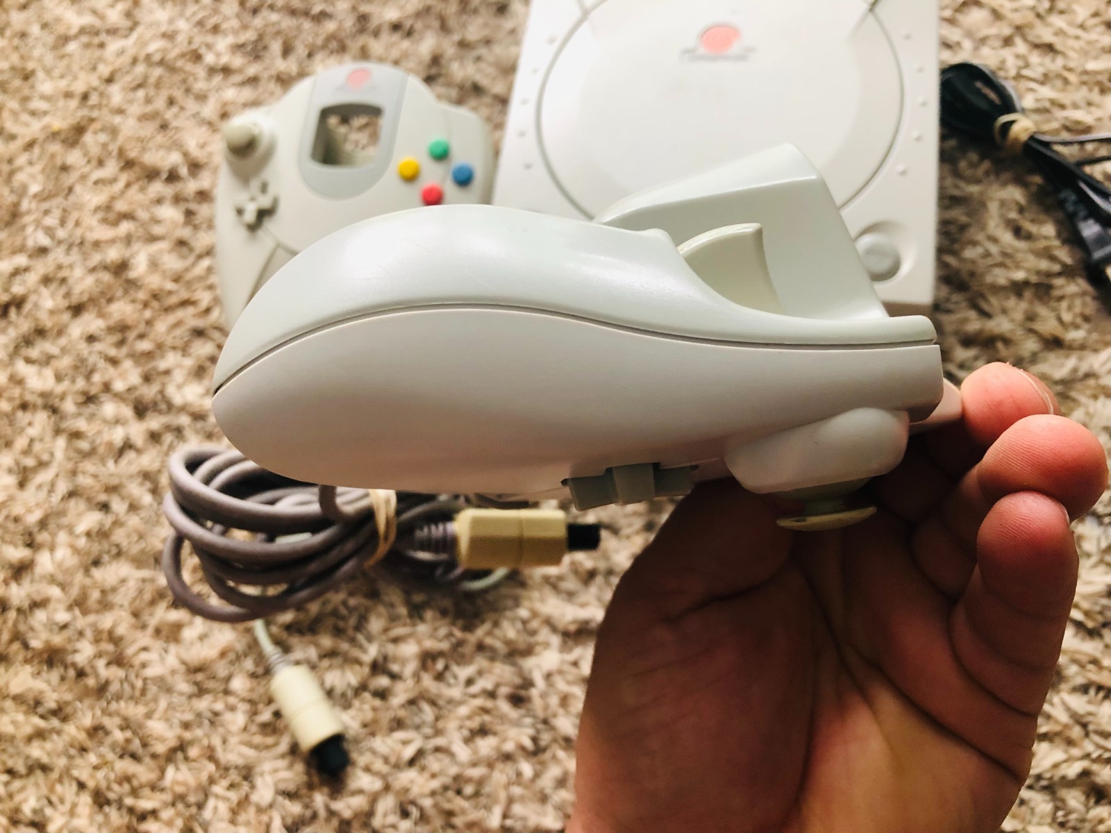 Sega Dreamcast Console System HKT-3020 With 2 Controllers & Memory Card TESTED4!