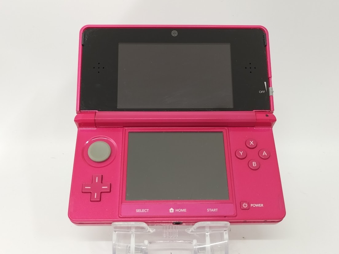 B7186 Nintendo 3DS console Gloss Pink Japan w/memory 4GB fx