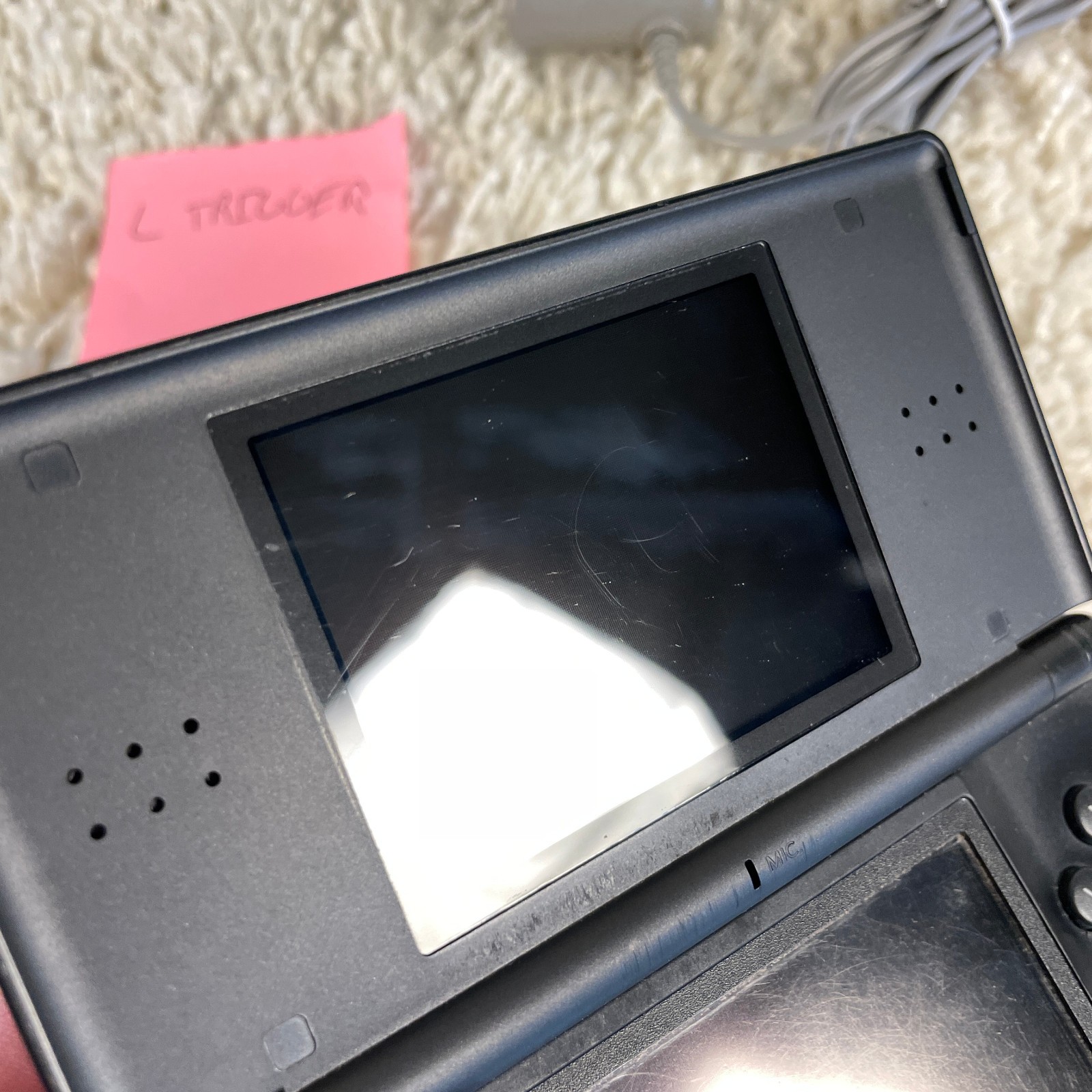 Nintendo DS Lite Handheld Console Onyx Black USG-001 READ
