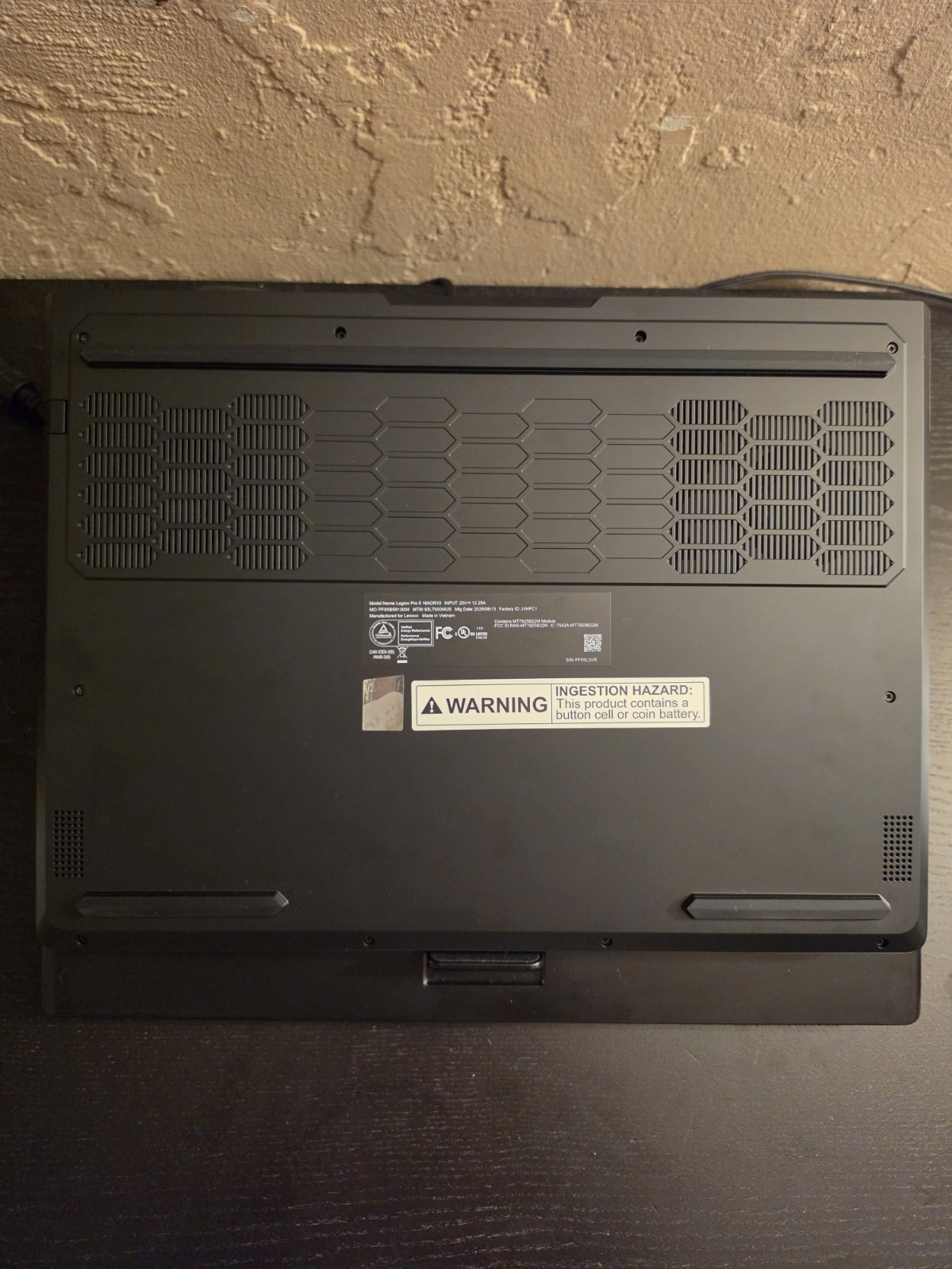 Lenovo Legion Pro 5 gaming laptop with the AMD Ryzen 7 8745HX and Rtx 5060
