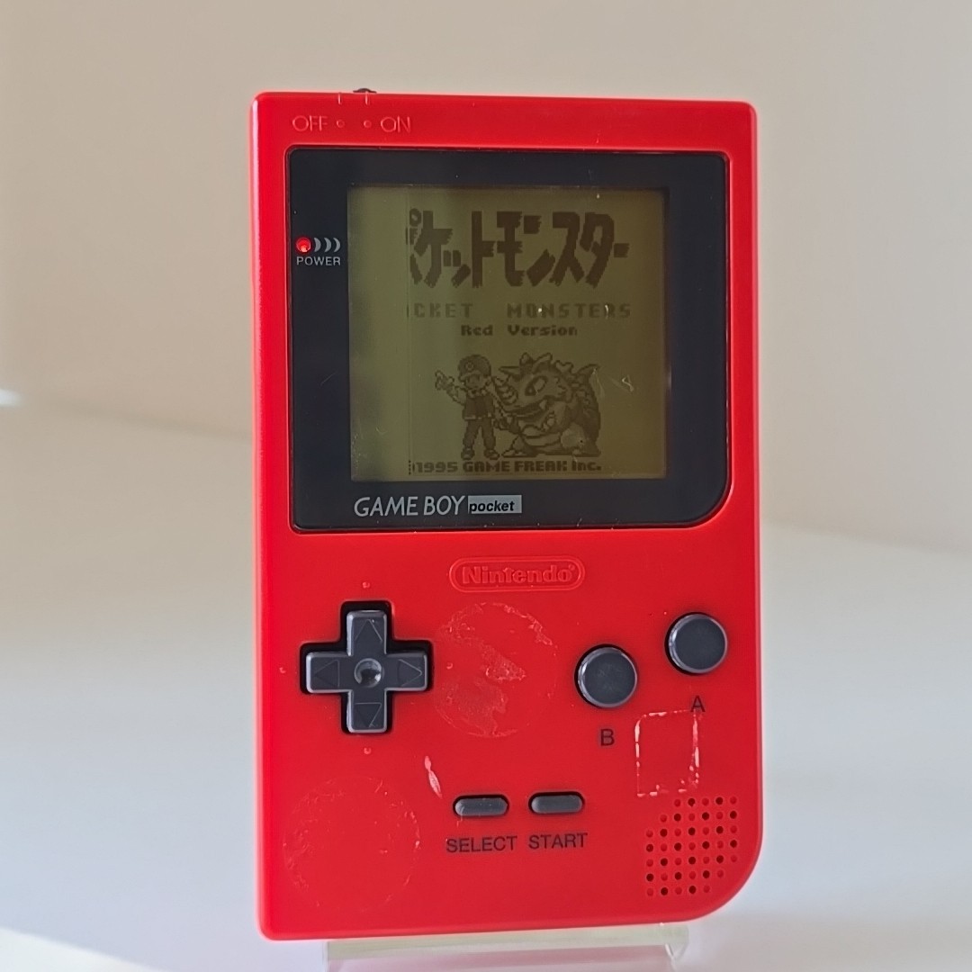Nintendo Game Boy Pocket MGB-001 Red USED And Pocket Monsters Red Japan Version
