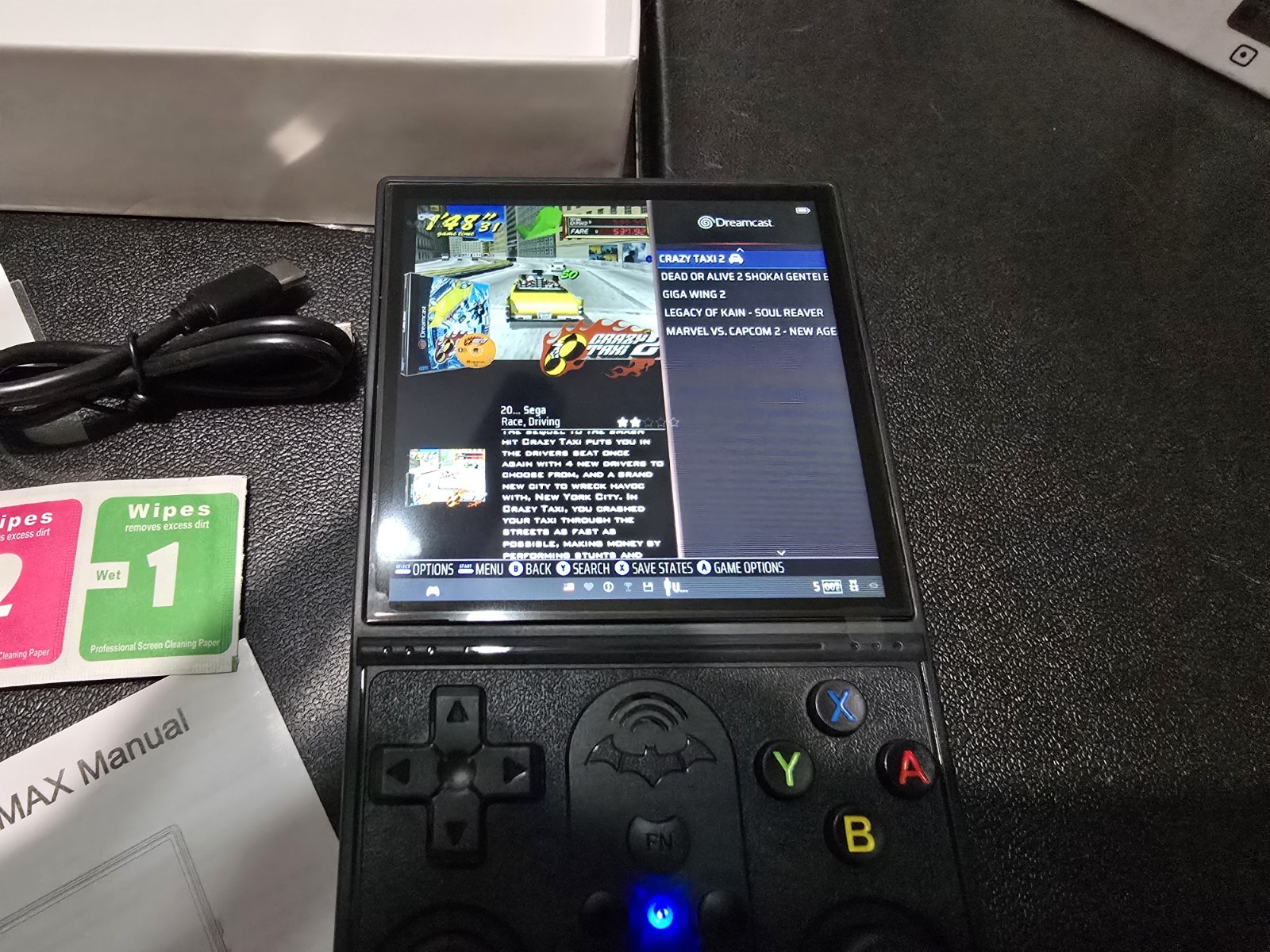 R36Pro MAX Retro Handheld Video Game Console IPS Screen BLACK Nes Sega Ps
