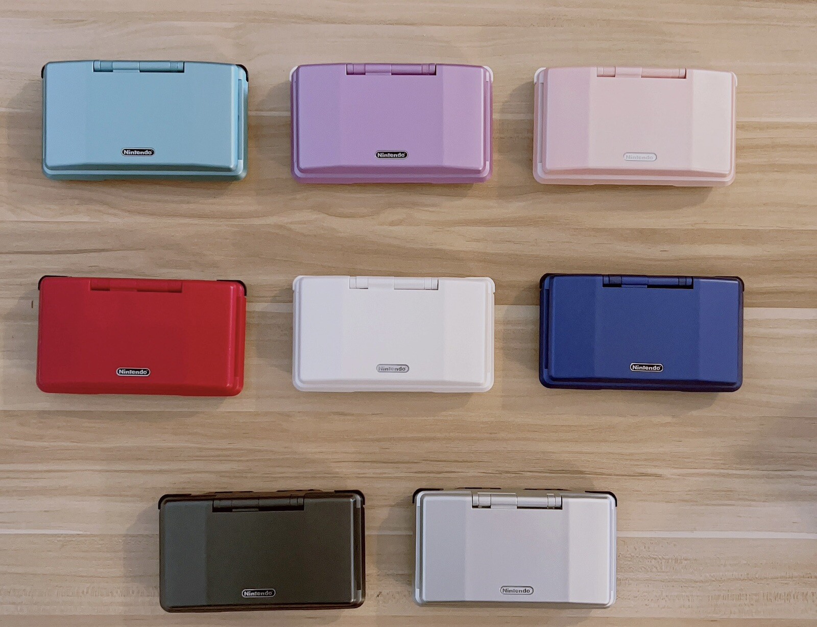 Original Nintendo DS Console Handheld green red pink white purple black silver