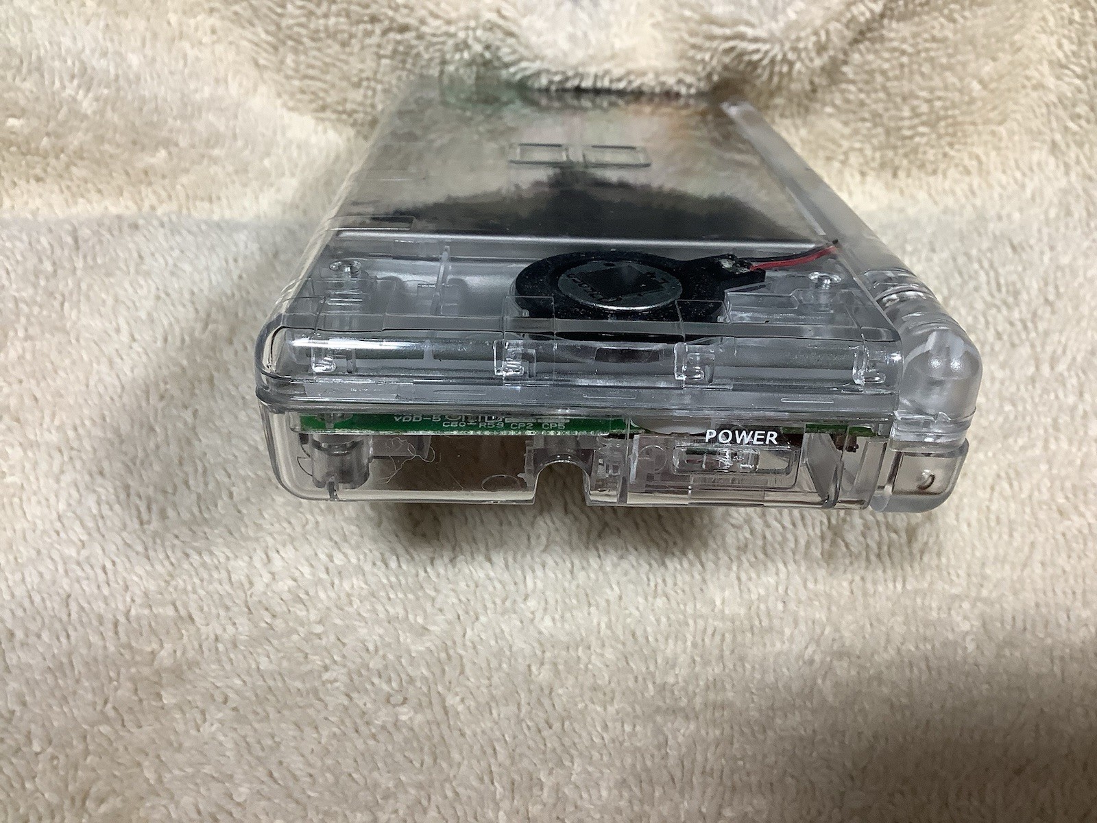 Nintendo DS lite (USG-001) Clear Re-shell. Tested And Working.