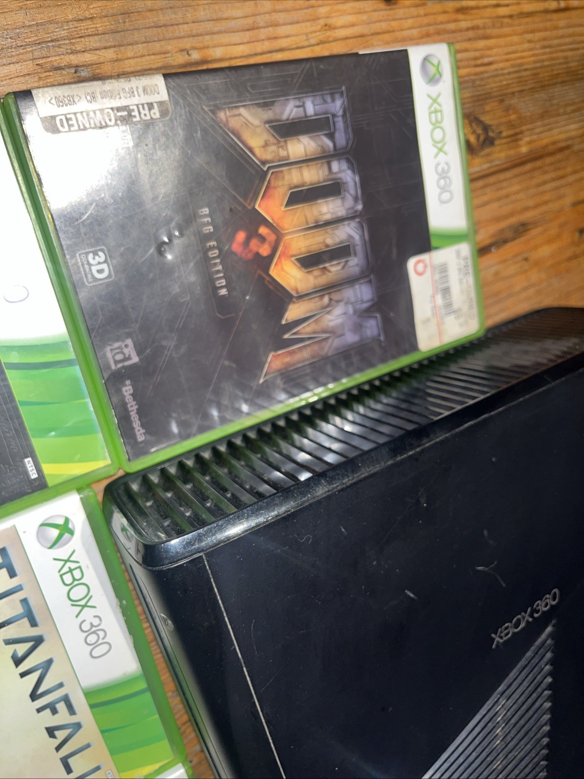 Microsoft Xbox 360 S Slim Black 250GB Replacement Console W/ Games Lot Bundle