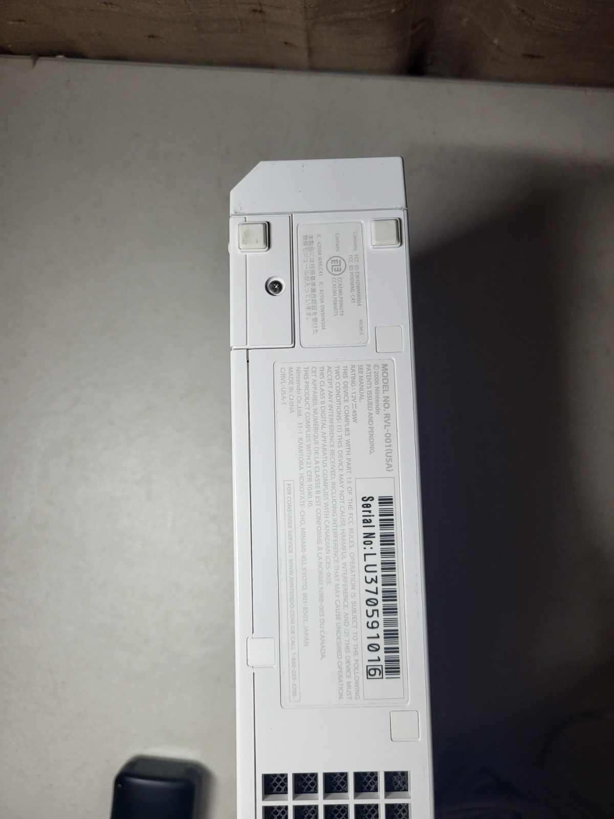 Nintendo Wii RVL-001 GameCube Compatible Console Bundle with Cables Tested Works