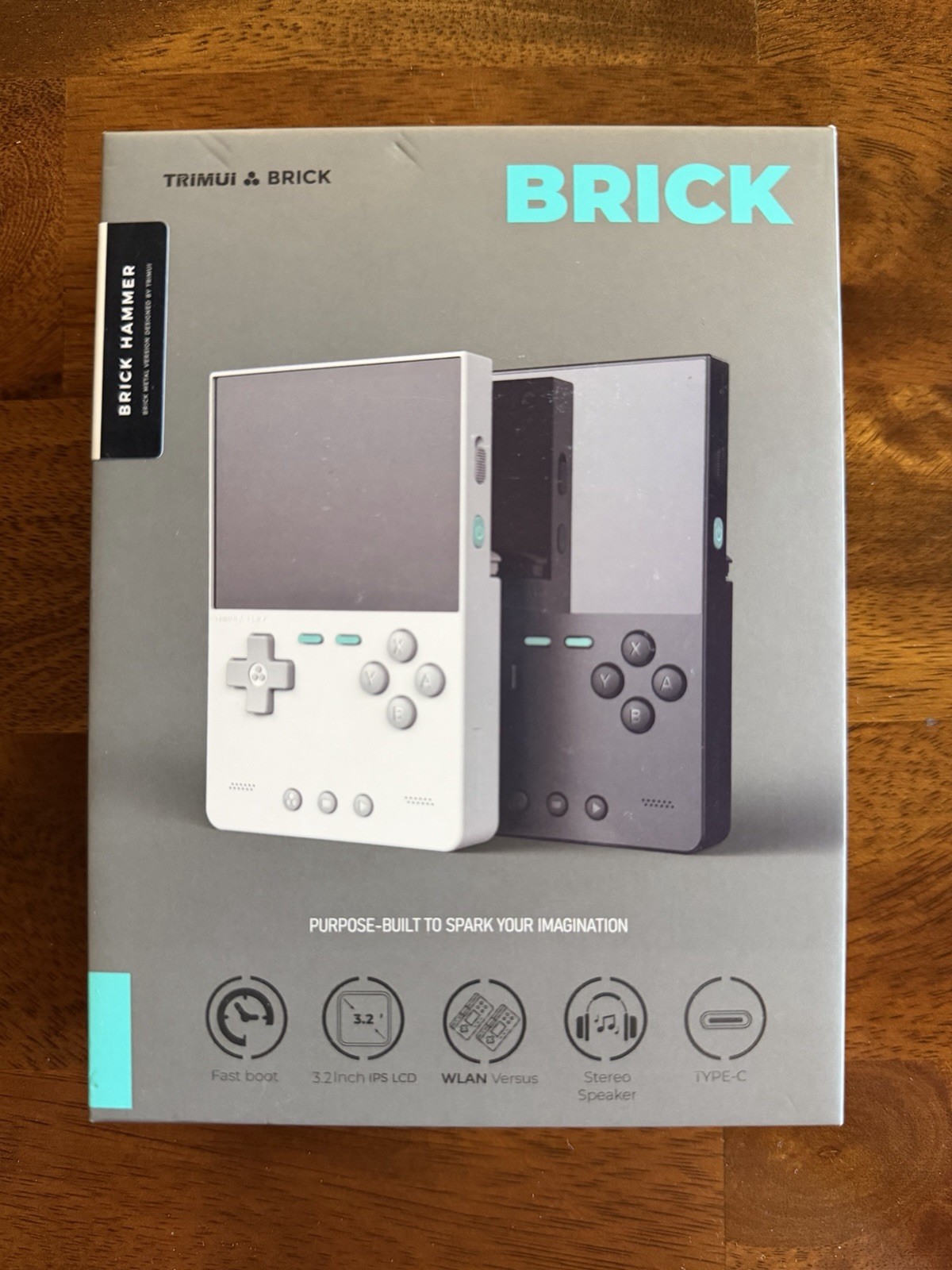 Trimui Brick Hammer Silver Handheld Retro Gaming Console (No SD Card)