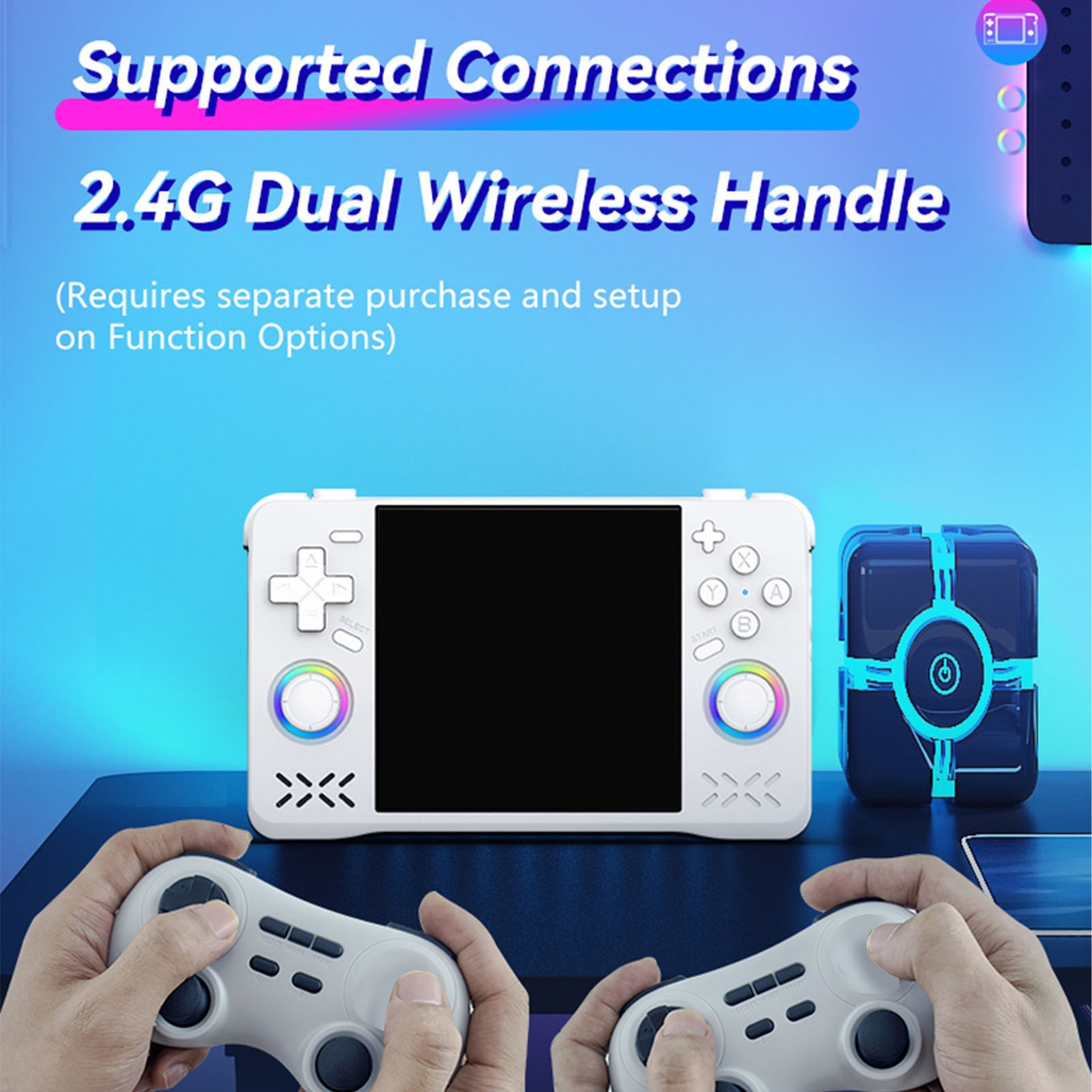 Retro Handheld Game Console 4in Screen 1.5GHz Portable Rechargeable Gaming UYOI