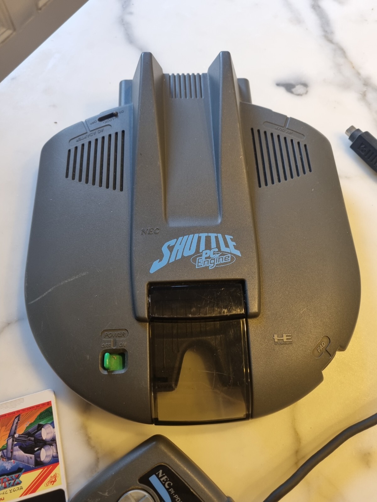 NEC PC Engine Shuttle PI-TG2 Console System with Controller Tested