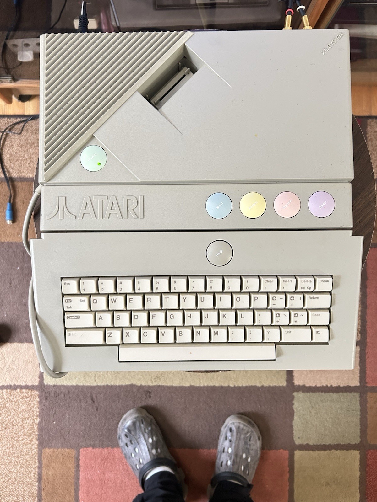 Atari XE Game Console Keyboard Joystick Game System Console Bundle Tested
