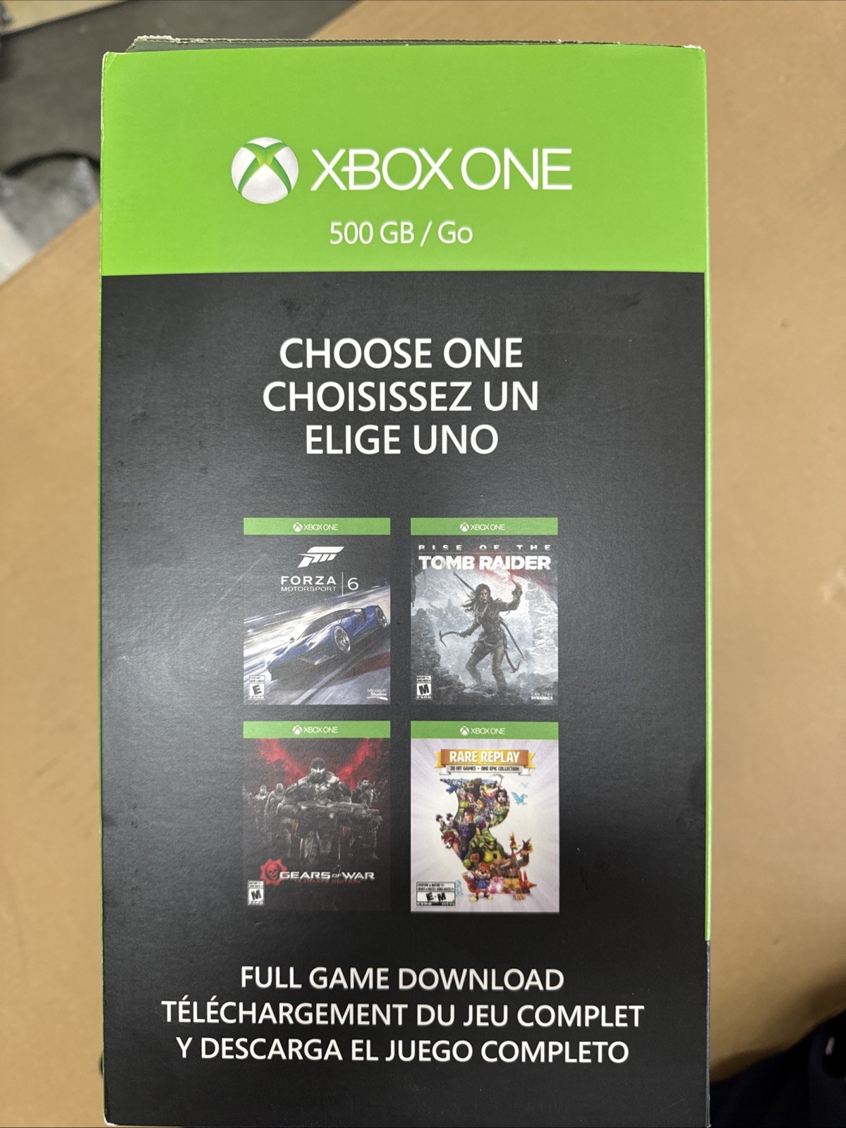 Microsoft Xbox ONE 500gb/Go- Choose 1 of 4 Games of your choice. NEW