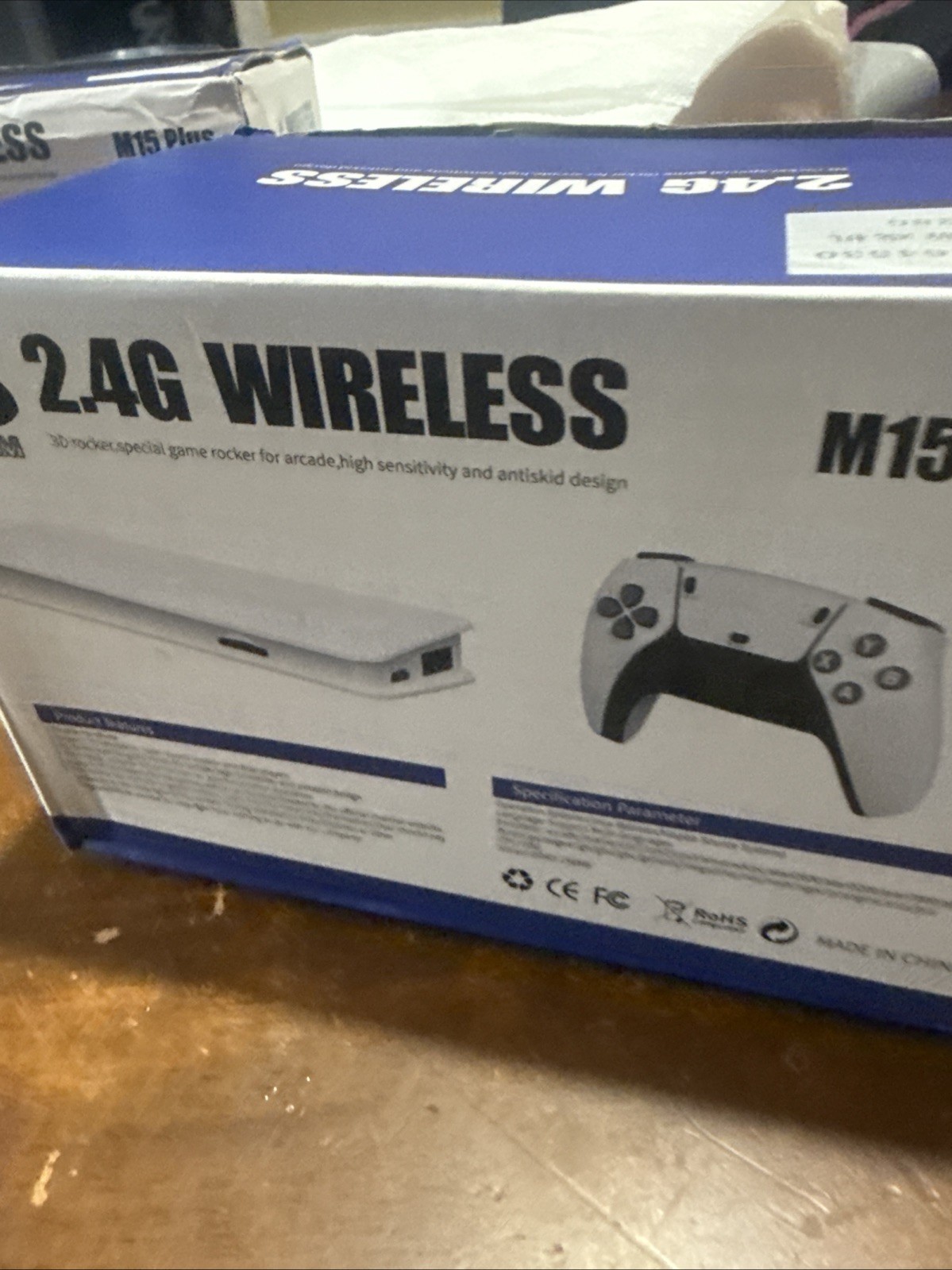 M15 Plus Retro Game Stick 4K HDMI with 2.4G Wireless Controllers