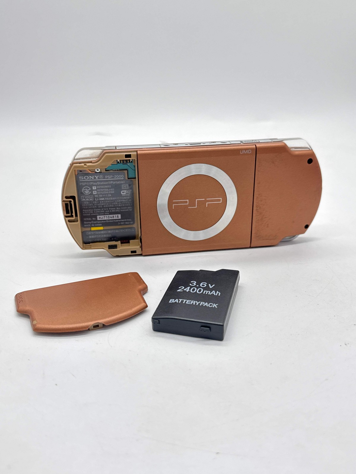 Sony PlayStation Portable PSP-2000 Matte Bronze Console #379 w/2400mAh Battery