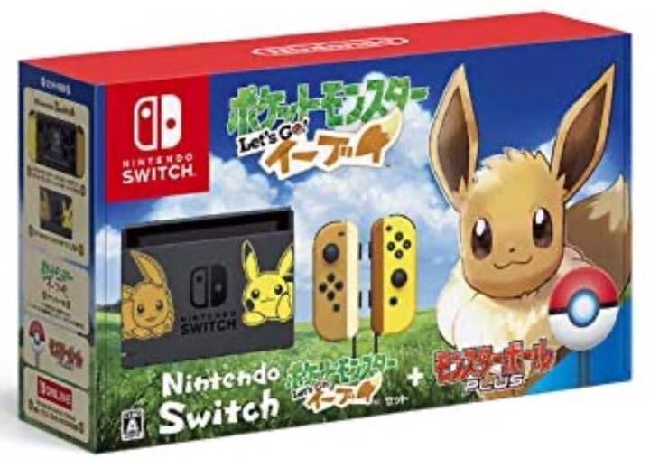 Nintendo Switch Pokemon Lets Go Pikachu & Eevee Edition Console Ball Plus Japan