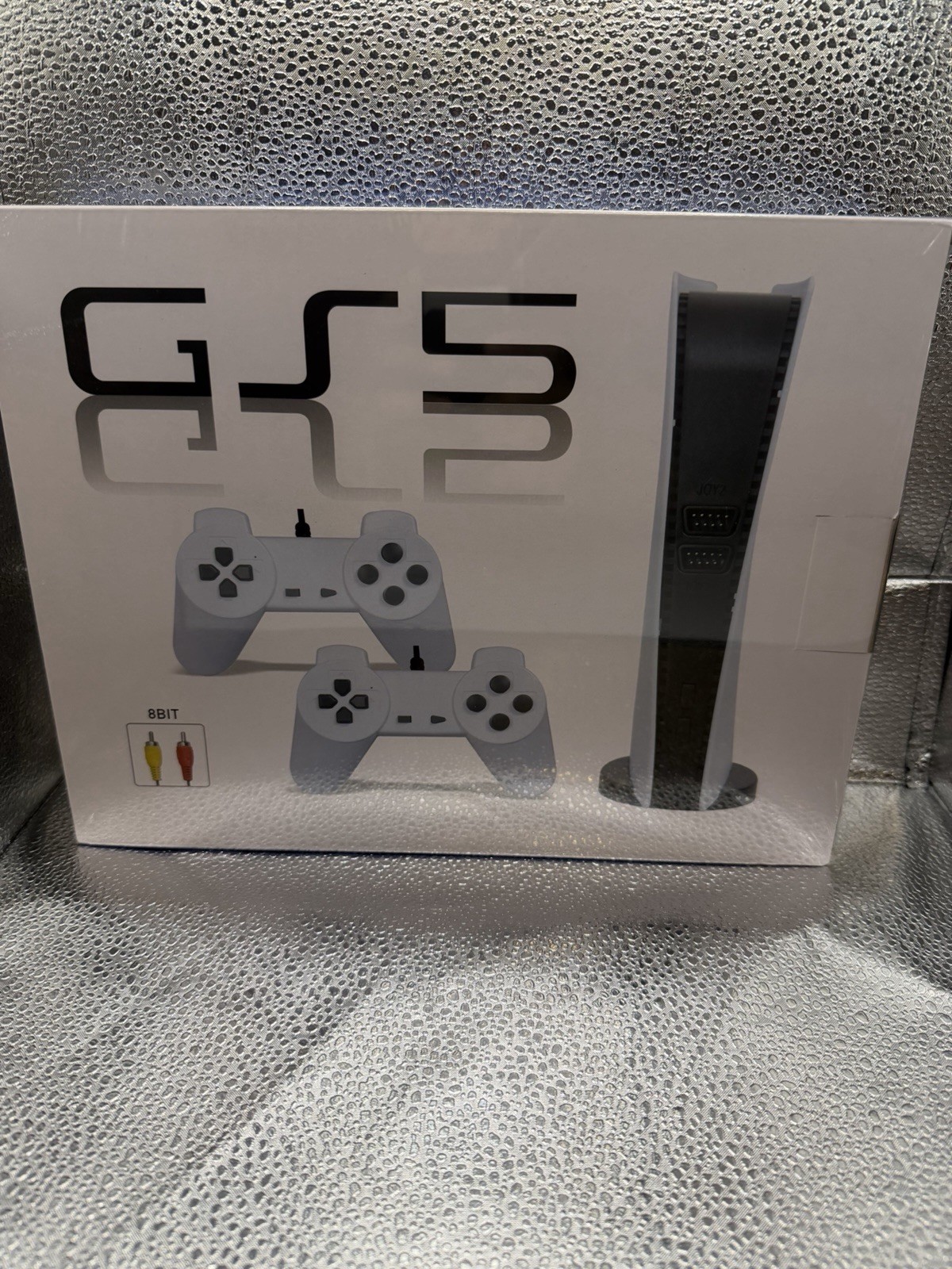 GS5 GameStation 5 Mini Home Console 2 Controllers Composite RCA AV White/Black