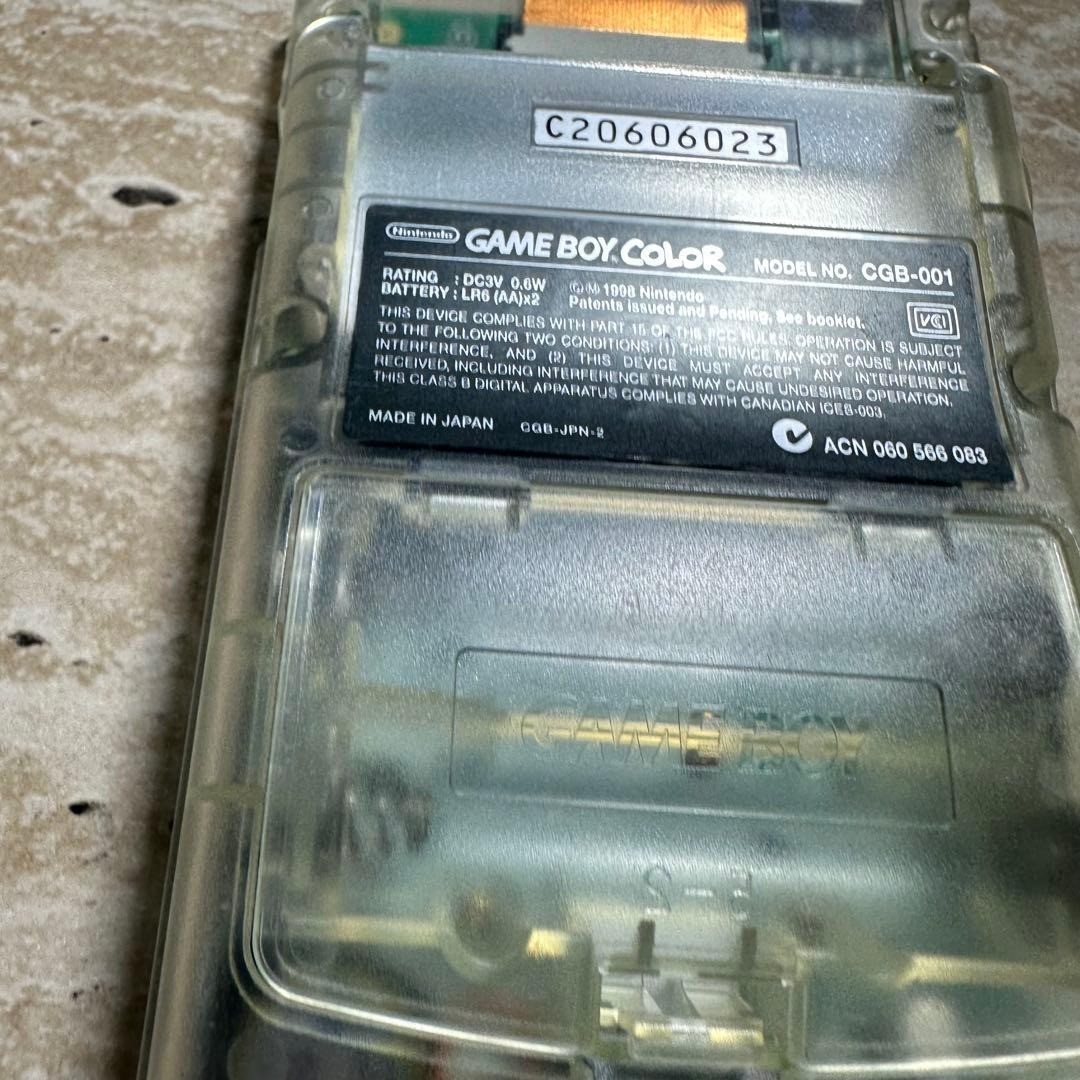 Nintendo Game Boy Color Clear Console Boxed Tested Working Near Mint 6632