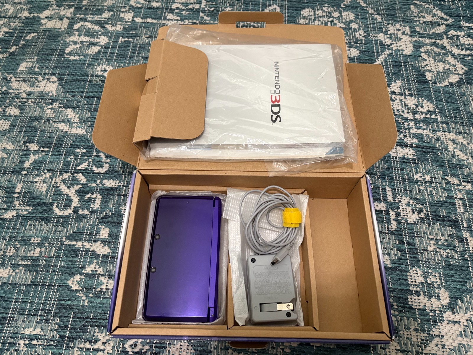 Nintendo 3DS Midnight Purple Console Bundle – Complete in Box with 9 Games Zelda