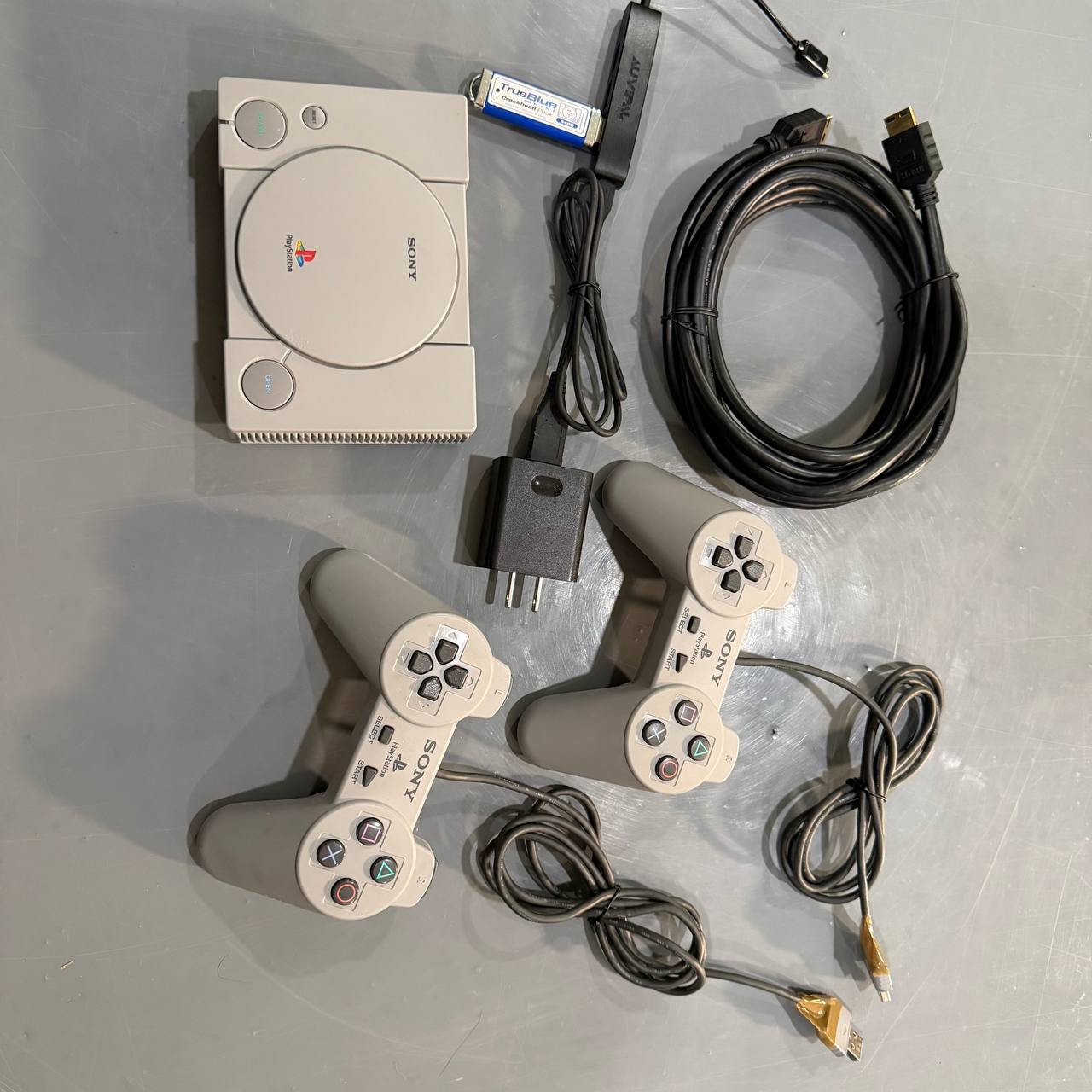 4 USED Consoles Bundle: SNES Classic, PS1 Classic, Legends Flashback & Atari 8